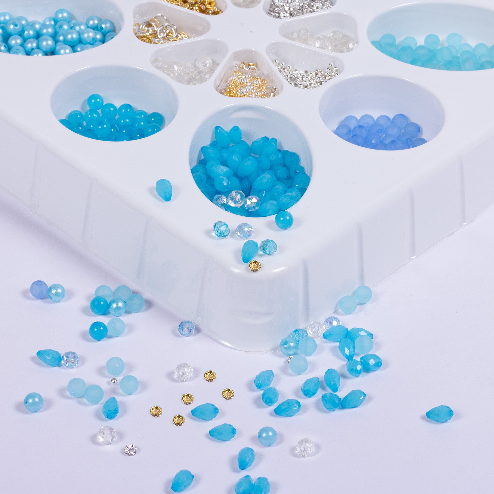 DIY Jewellery Artistry Kit Aqua Vibe 16 Cavity 1 Box