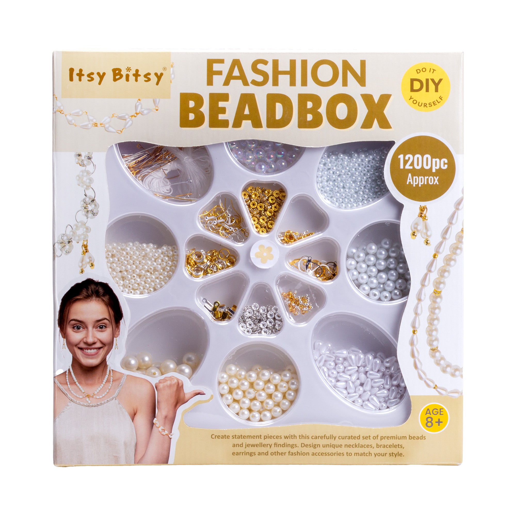 DIY Jewellery Artistry Kit Classy Pearl 16 Cavity 1BOX