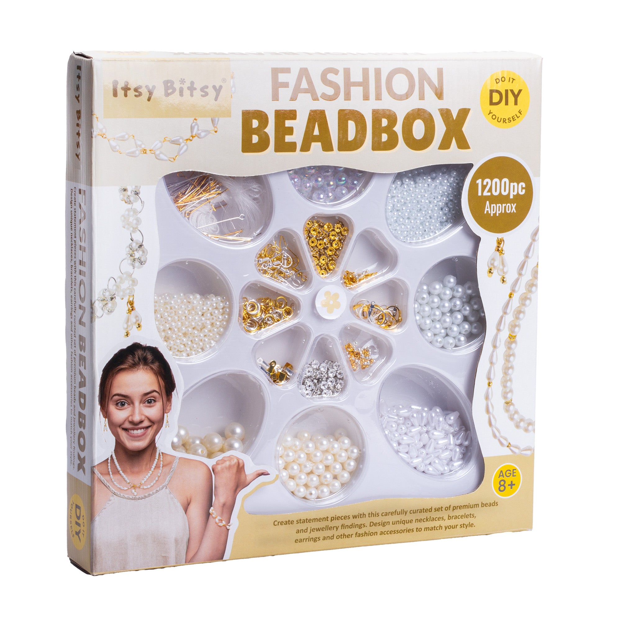DIY Jewellery Artistry Kit Classy Pearl 16 Cavity 1BOX