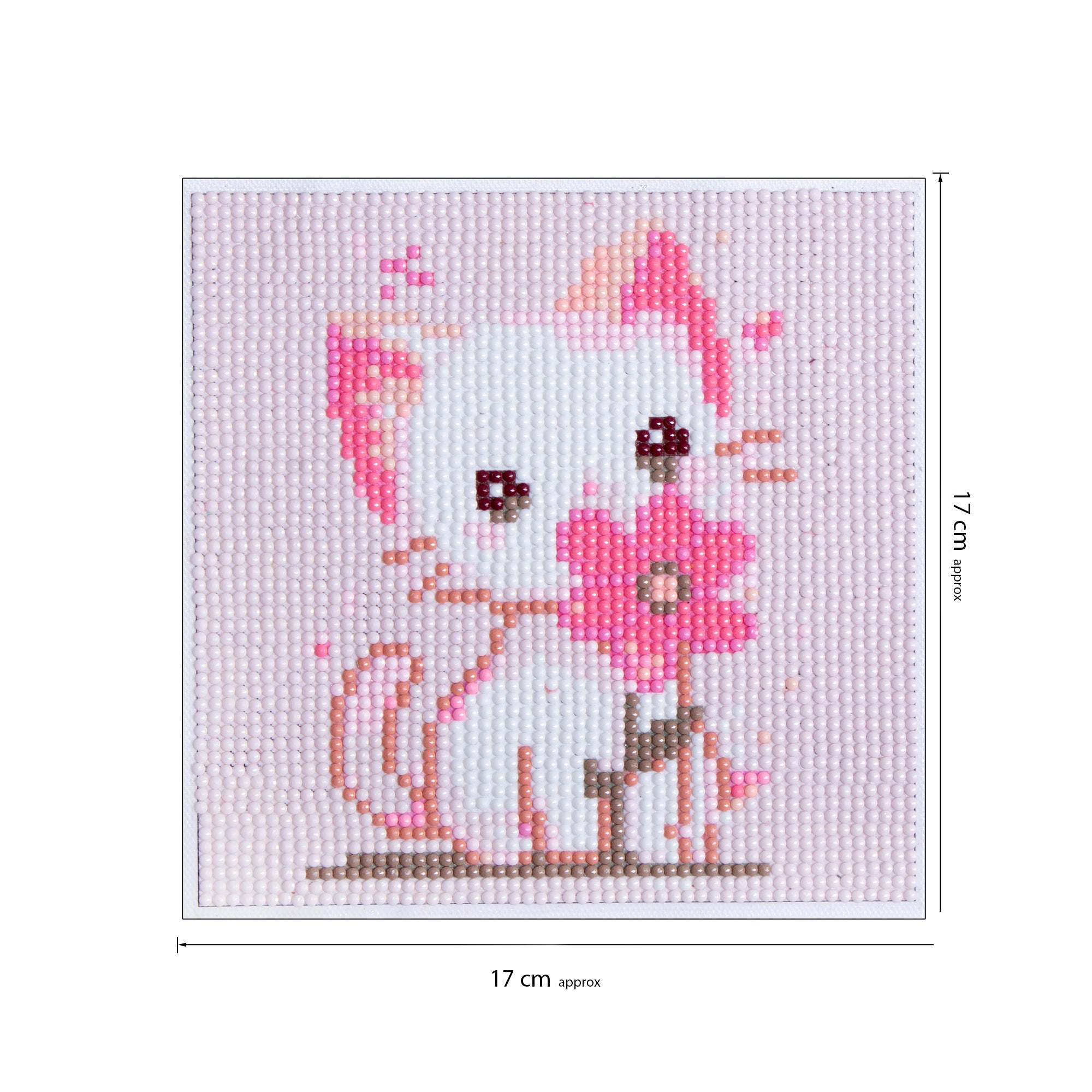 5D Diamond Painting Kit Cat 15 X 15cm 1pc