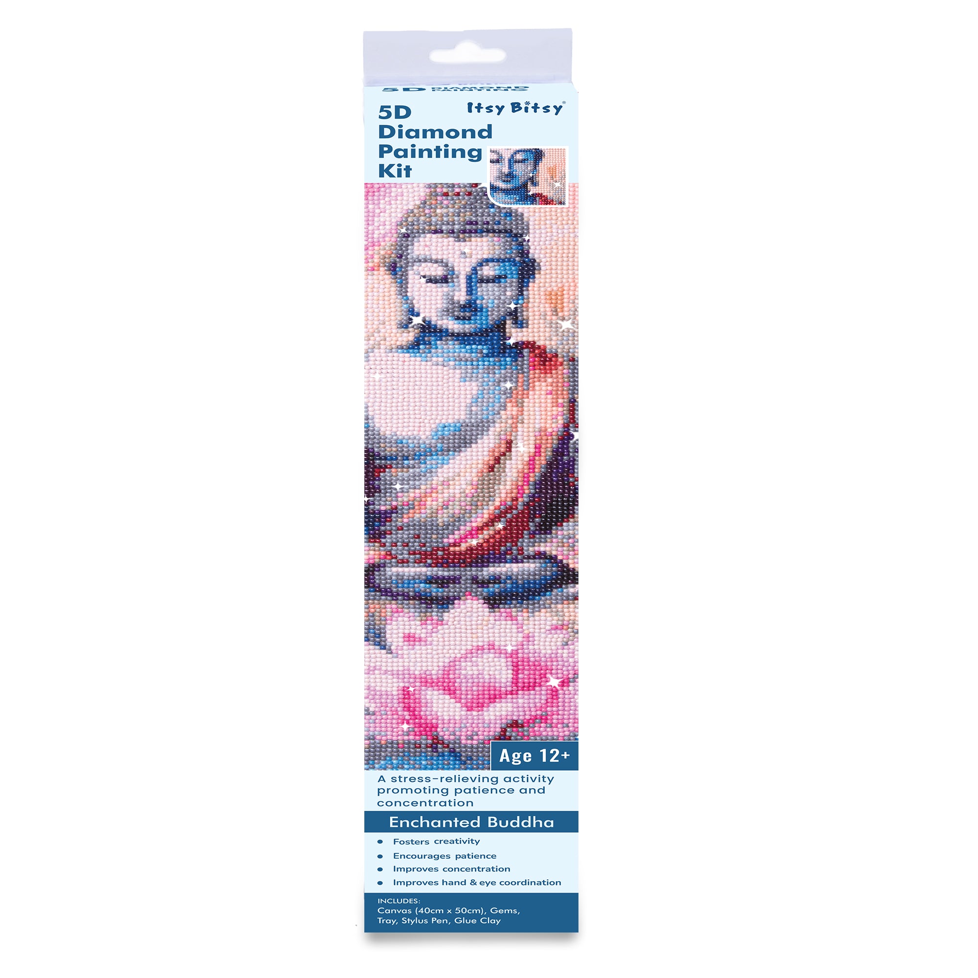 5D Diamond Painting Kit Enchanted Buddha 40 X 50 cm 1pc Acetate Box
