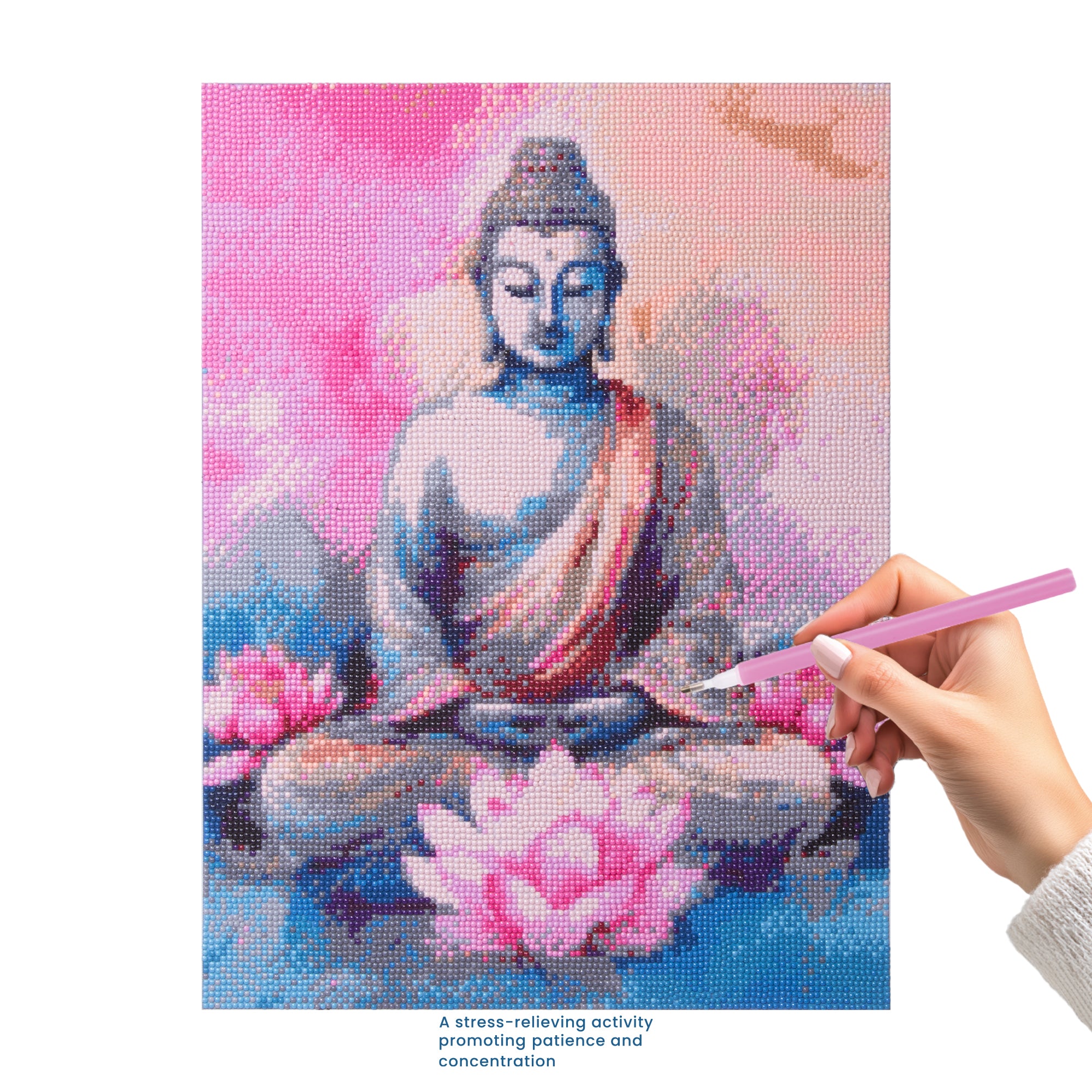 5D Diamond Painting Kit Enchanted Buddha 40 X 50 cm 1pc Acetate Box