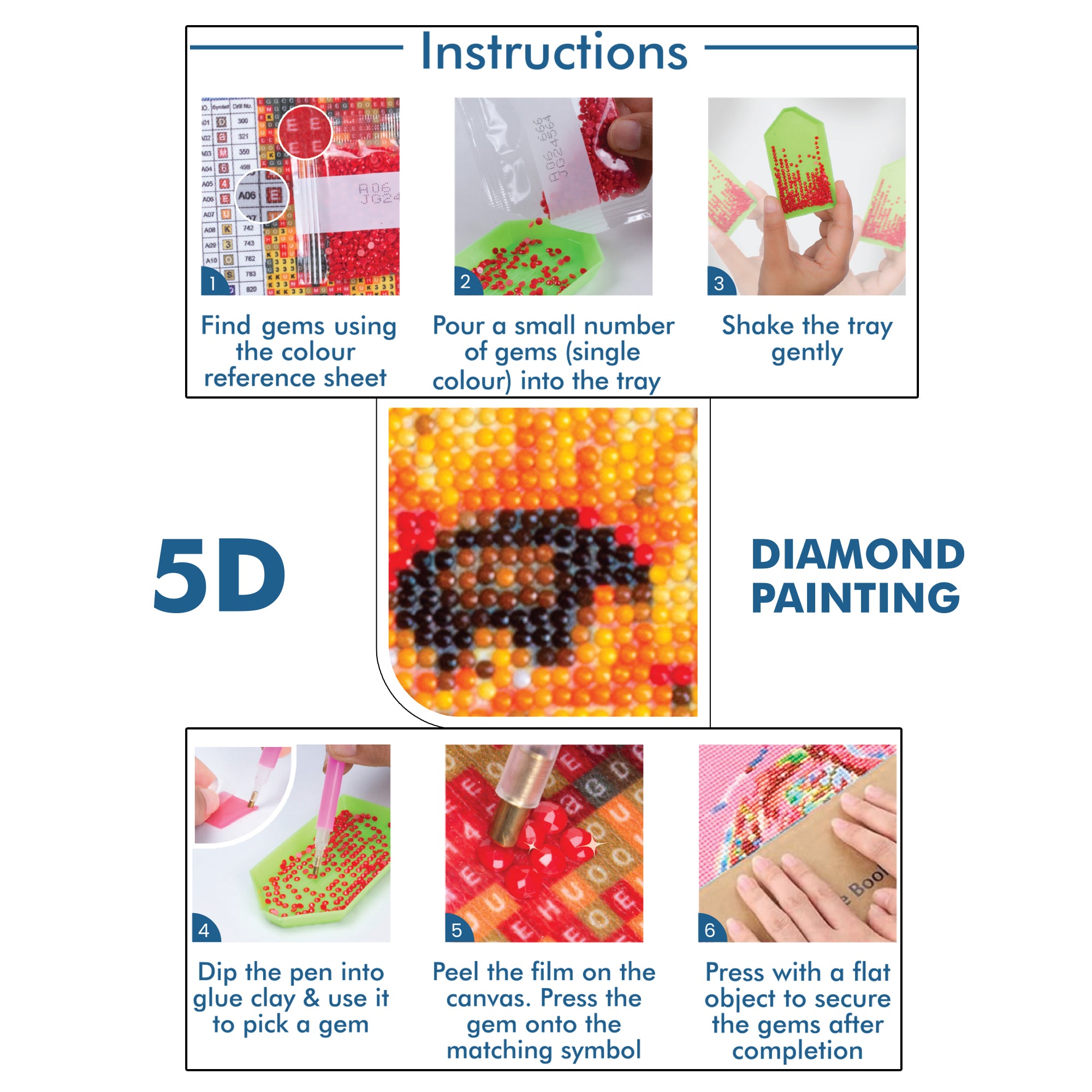 5D Diamond Painting Kit Sunflower Vase 40 X 50 cm 1pc Acetate Box