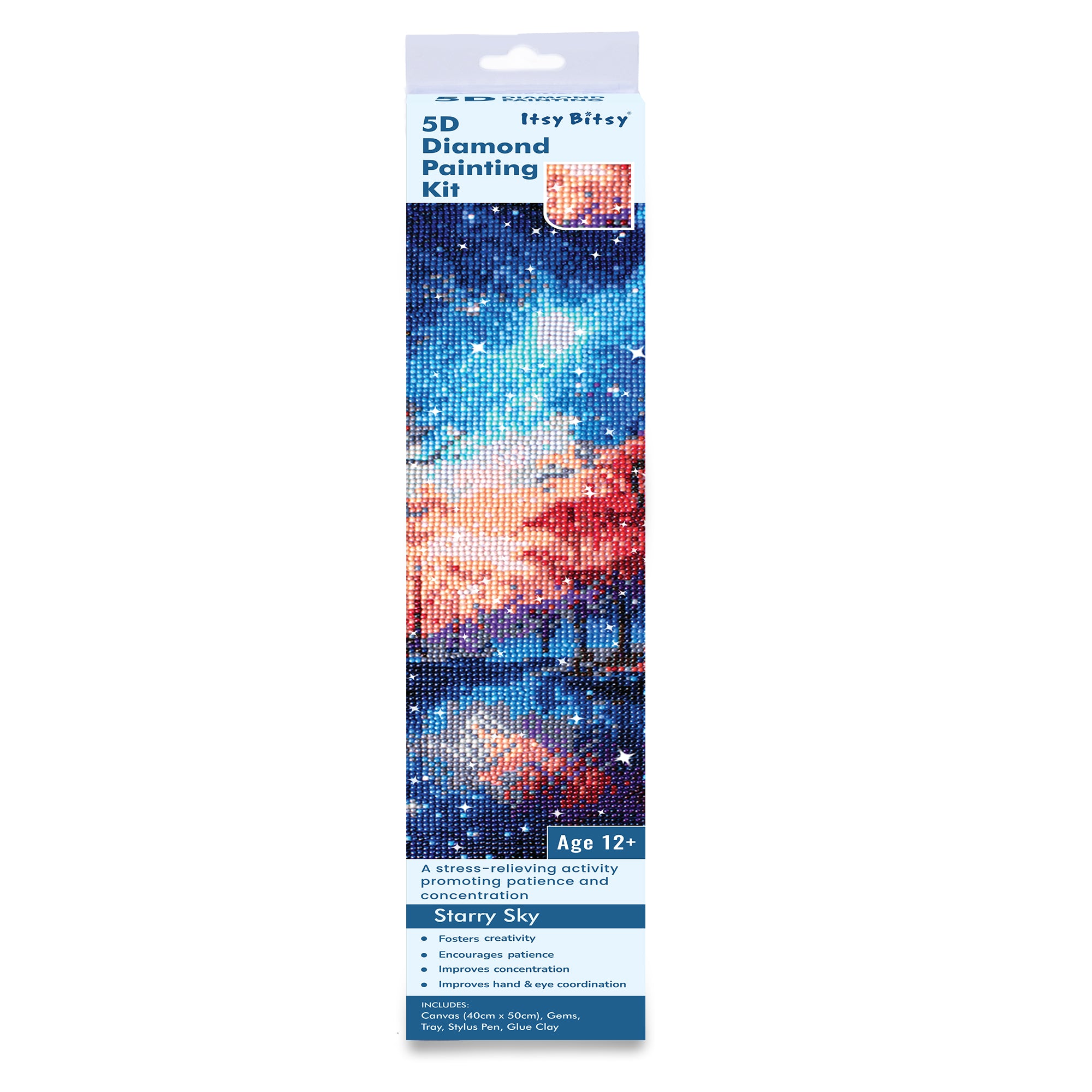 5D Diamond Painting Kit Starry Sky 40 X 50 cm 1pc Acetate Box