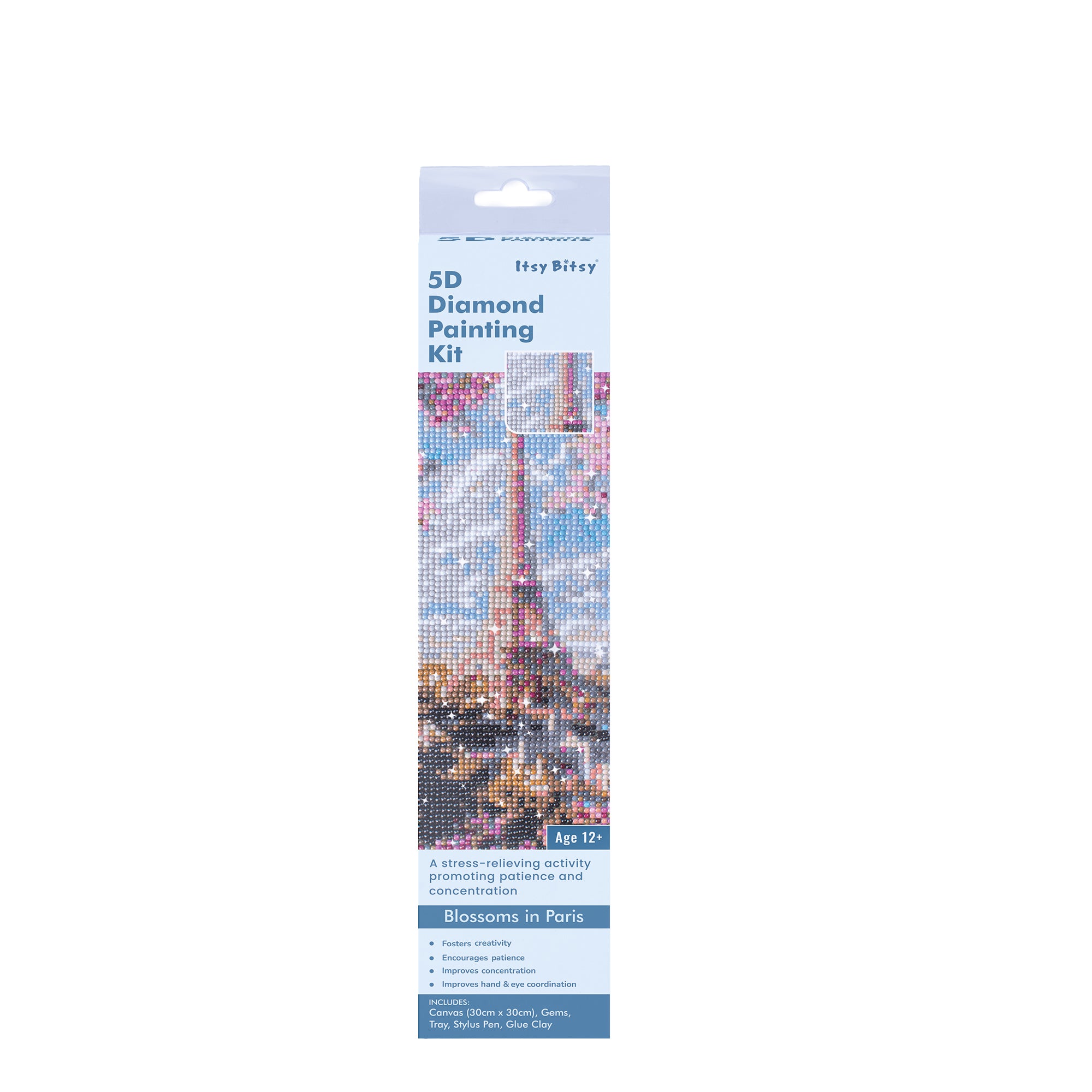 5D Diamond Painting Kit Blossoms in Paris 30 X 30cm 1pc Acetate Box