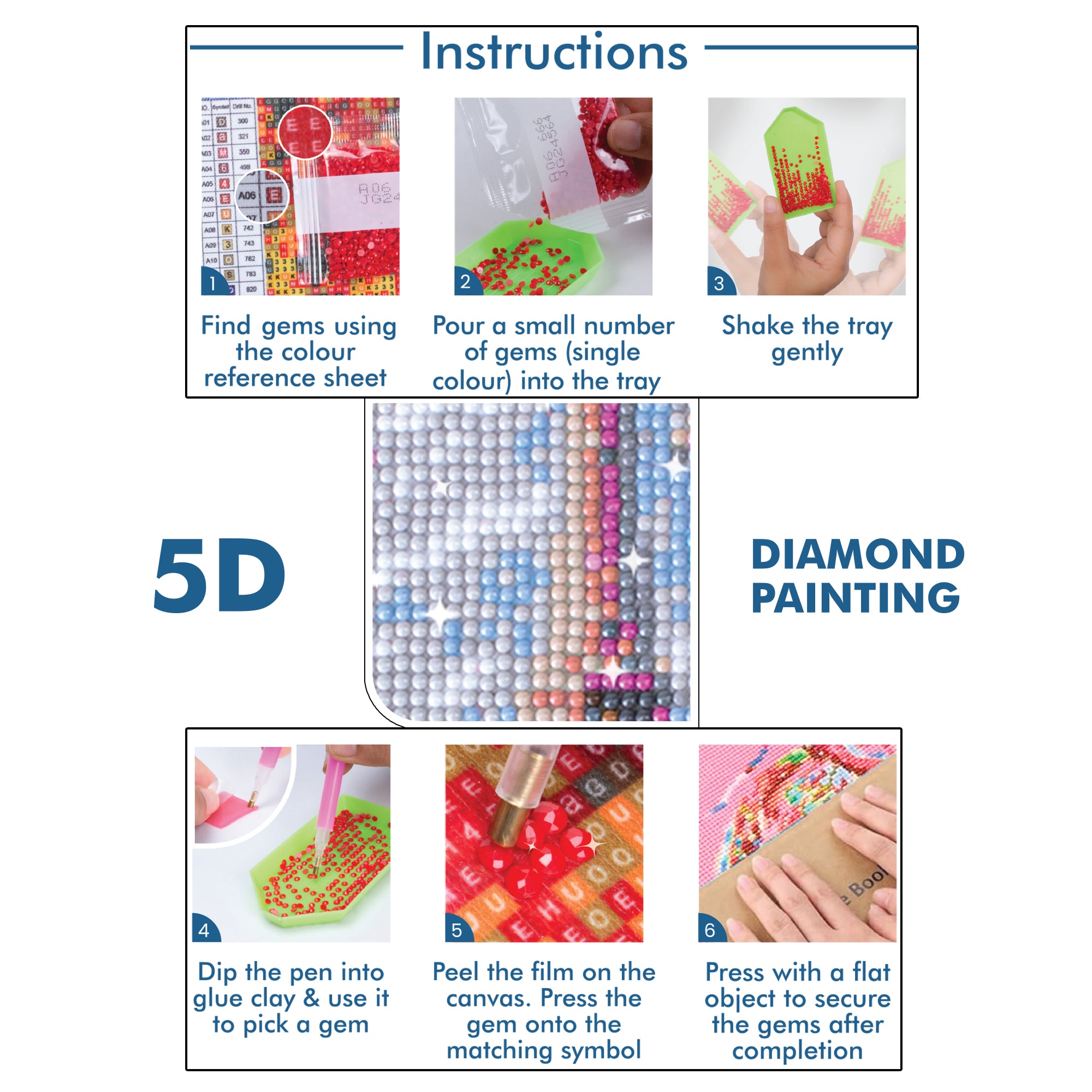 5D Diamond Painting Kit Blossoms in Paris 30 X 30cm 1pc Acetate Box