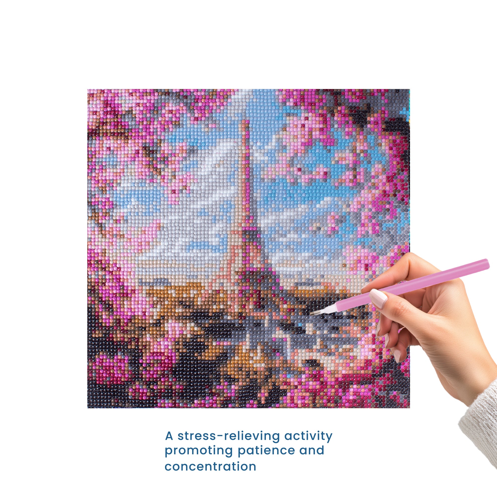 5D Diamond Painting Kit Blossoms in Paris 30 X 30cm 1pc Acetate Box