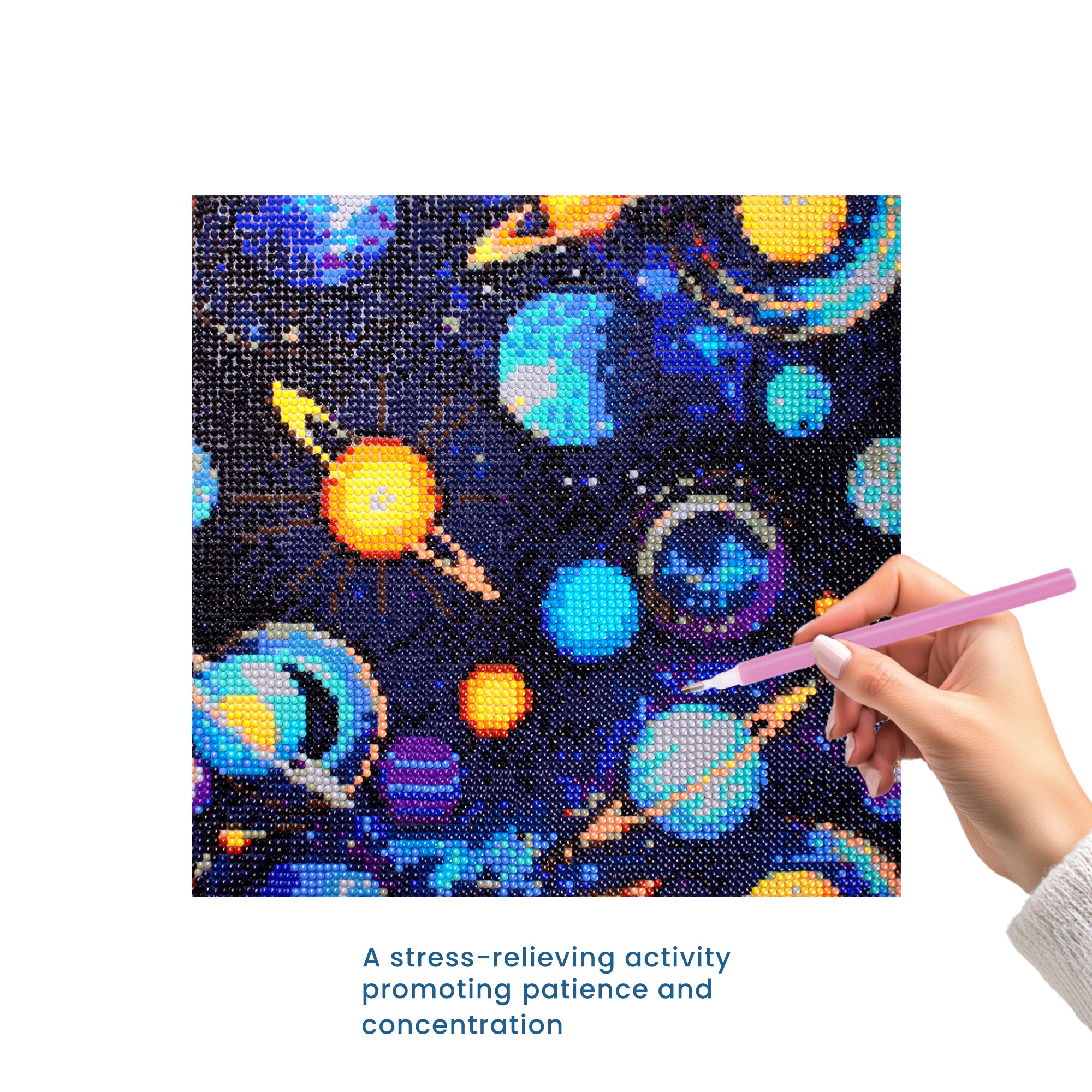 5D Diamond Painting Kit Mystic GalaX y 30 X 30cm 1pc Acetate Box
