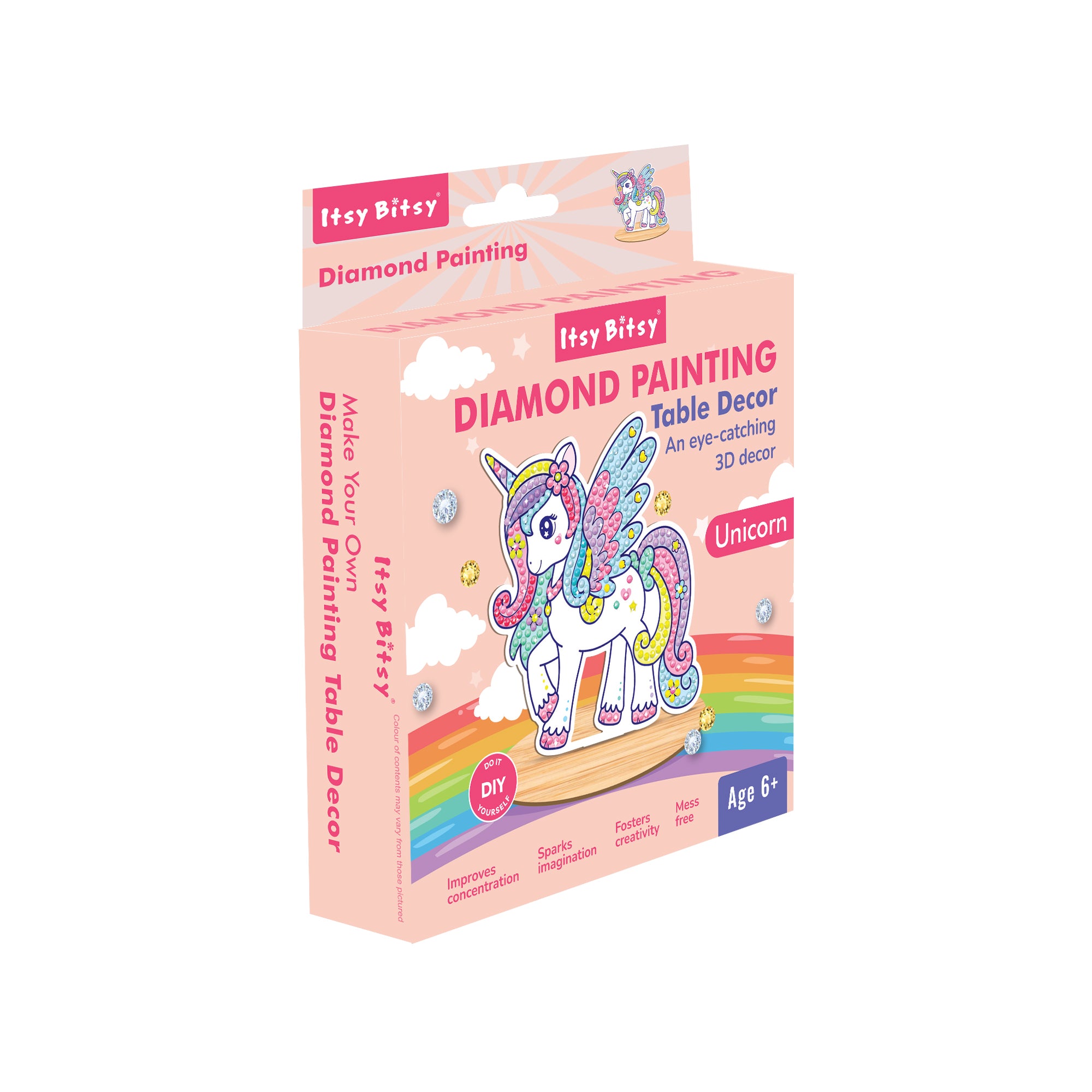 Diamond Painting Table Decor Unicorn 10.6 X 11cm 1pc Box