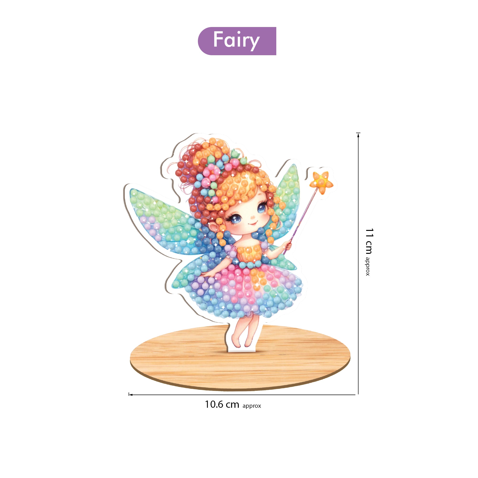 Diamond Painting Table Decor Fairy 10.5 X 11.2cm 1pc Box