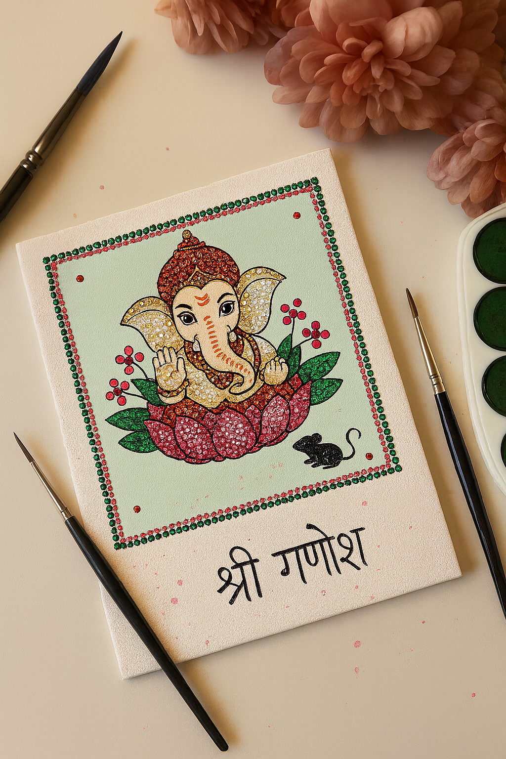 DIY Diamond Painting Kit Ganesha 6 X 6inch 1 Box
