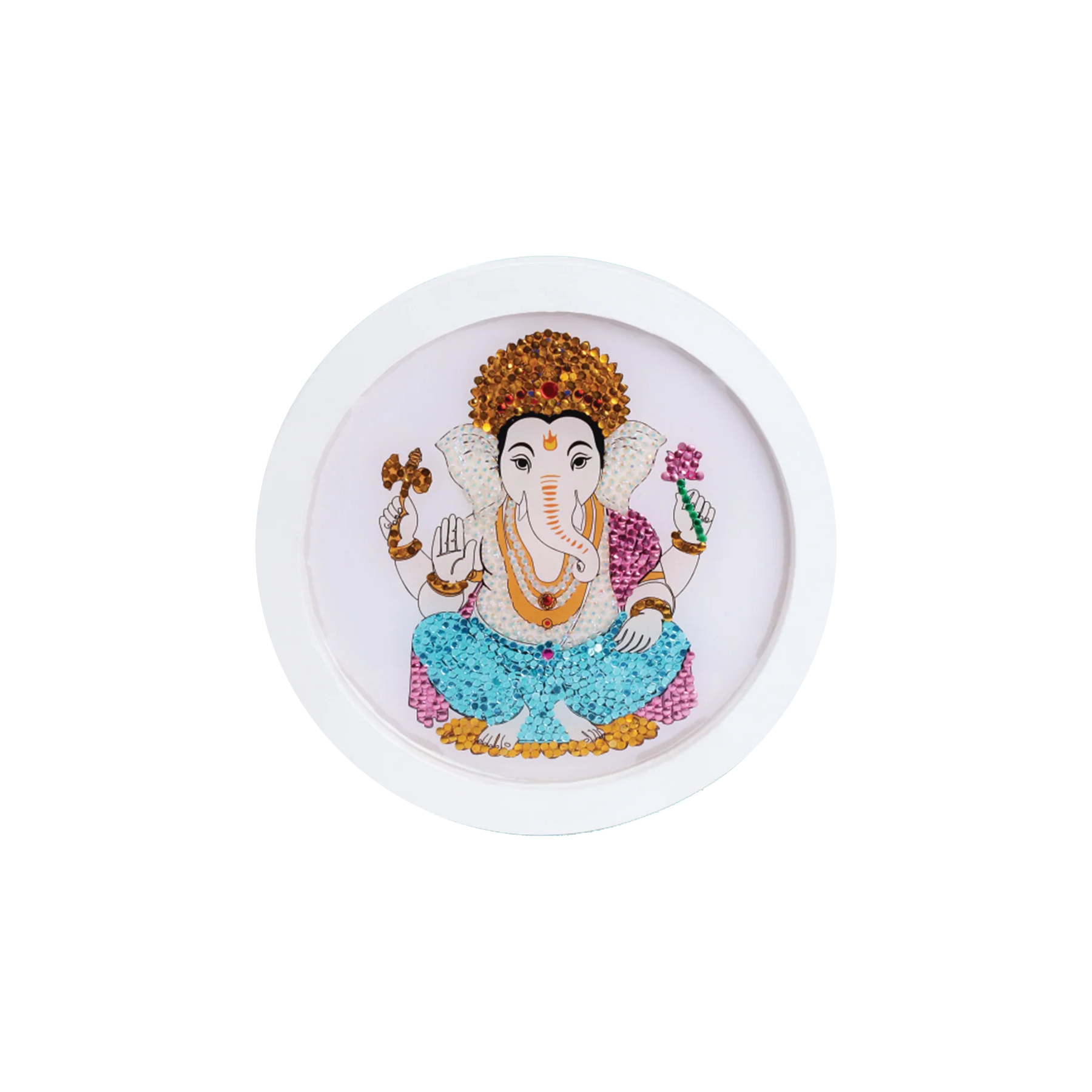 DIY Diamond Resin Decor Kit Ganesha 8 X 8inch 1 Box