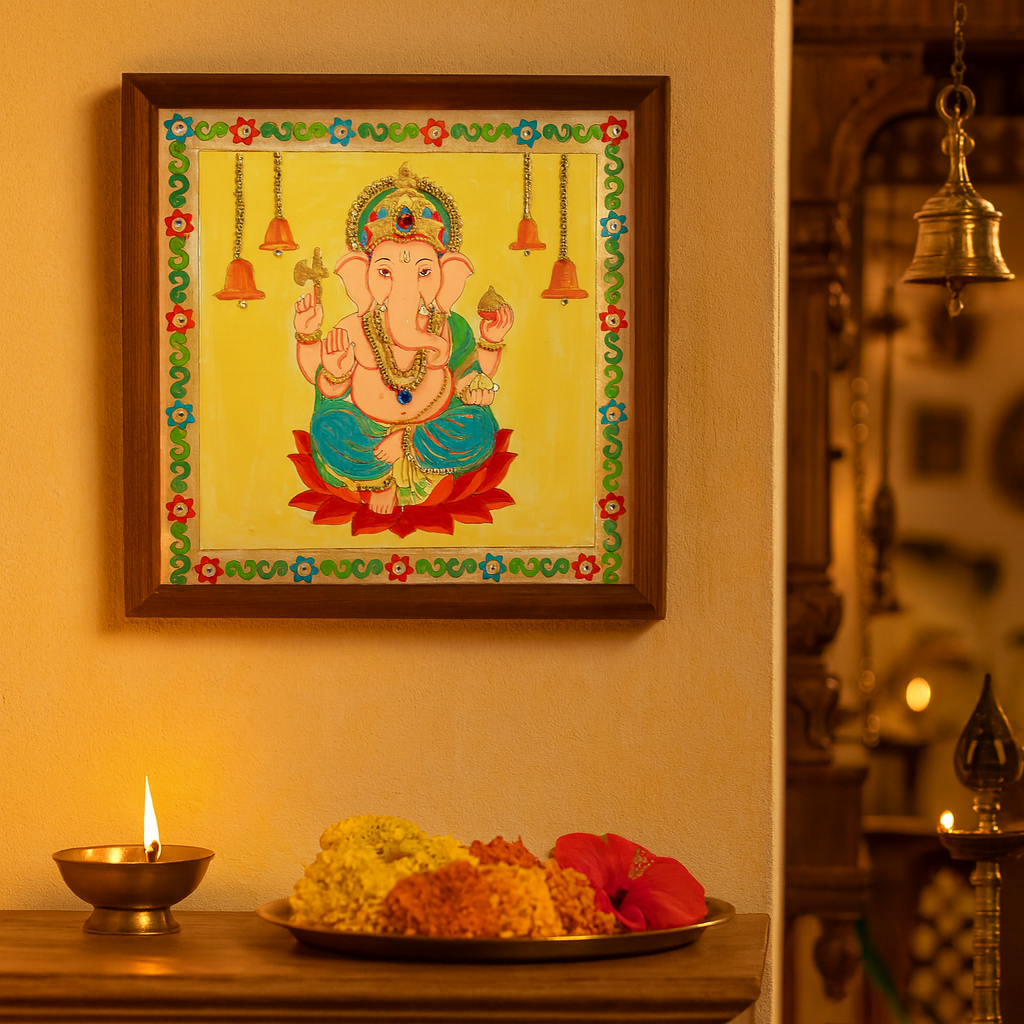 DIY Paint By Numbers Ganesha 8 X 8inch BOX