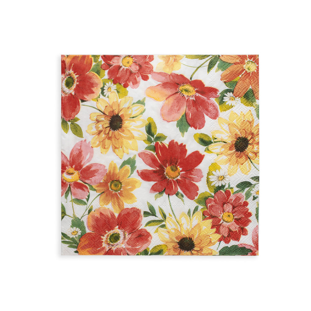Decoupage Napkin Floral Panorama 13 X 13inch 3ply 1pc