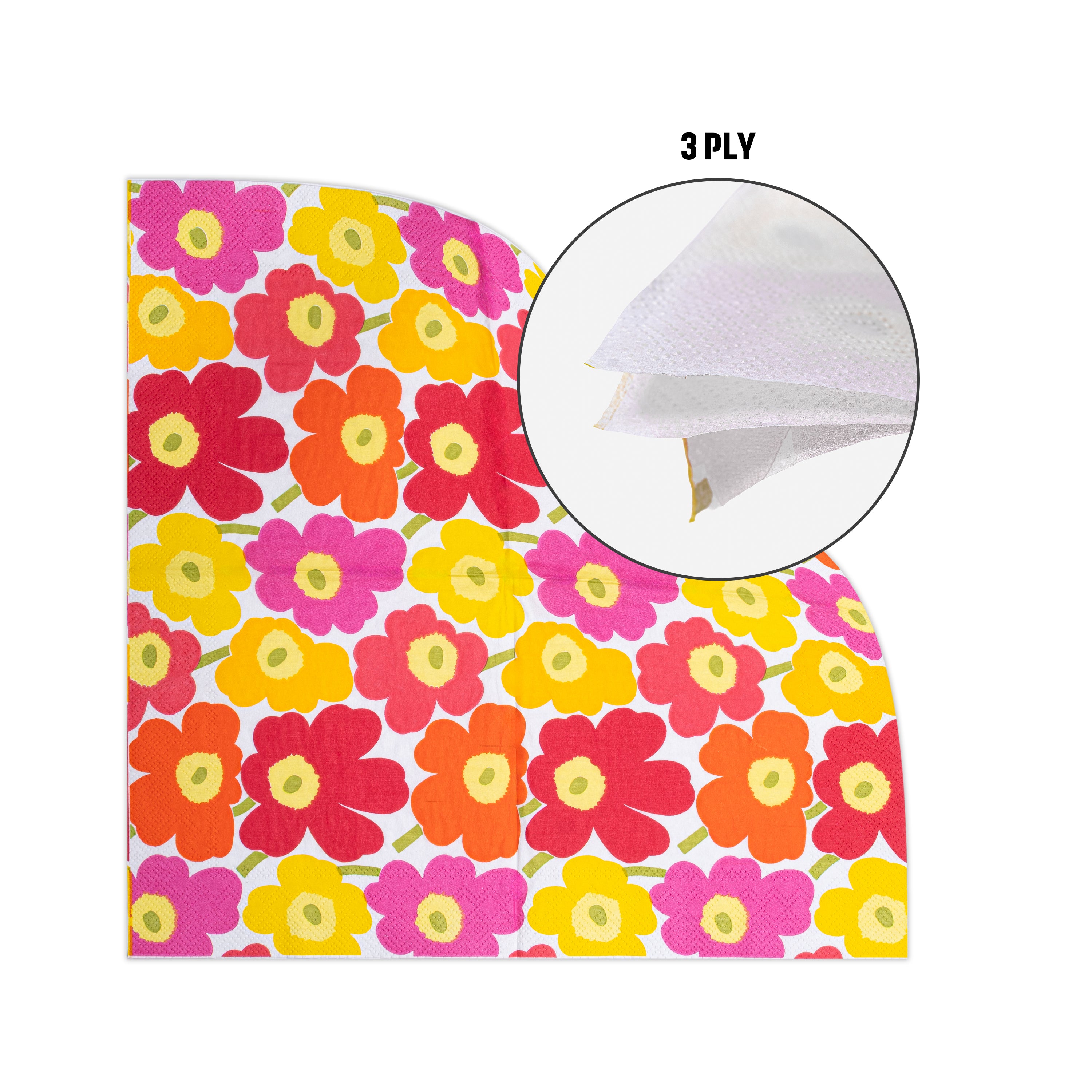 Decoupage Napkin Floral Bonanza 13 X 13inch 3PLY 1pc PB IB