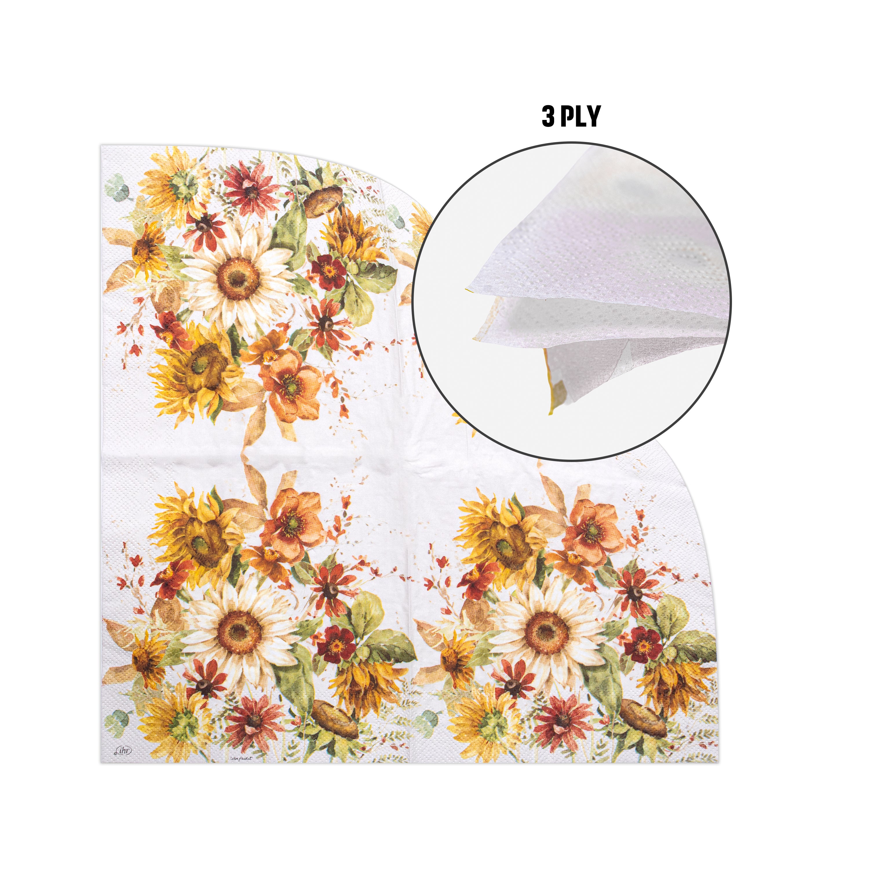 Decoupage Napkin Blossom Bounty 13 X 13inch 3PLY 1pc