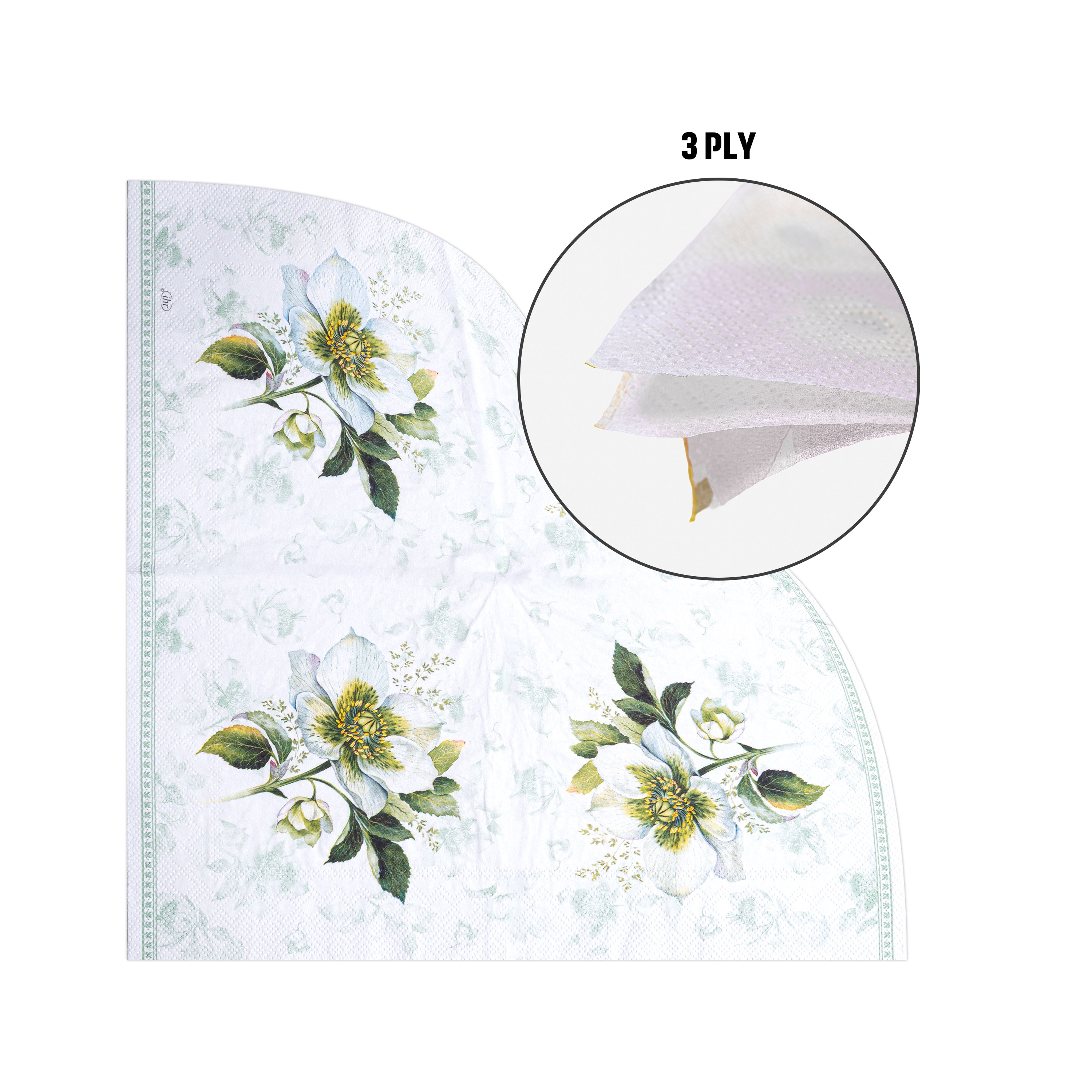 Decoupage Napkin Blossom Charm 13 X 13inch 3PLY 1pc
