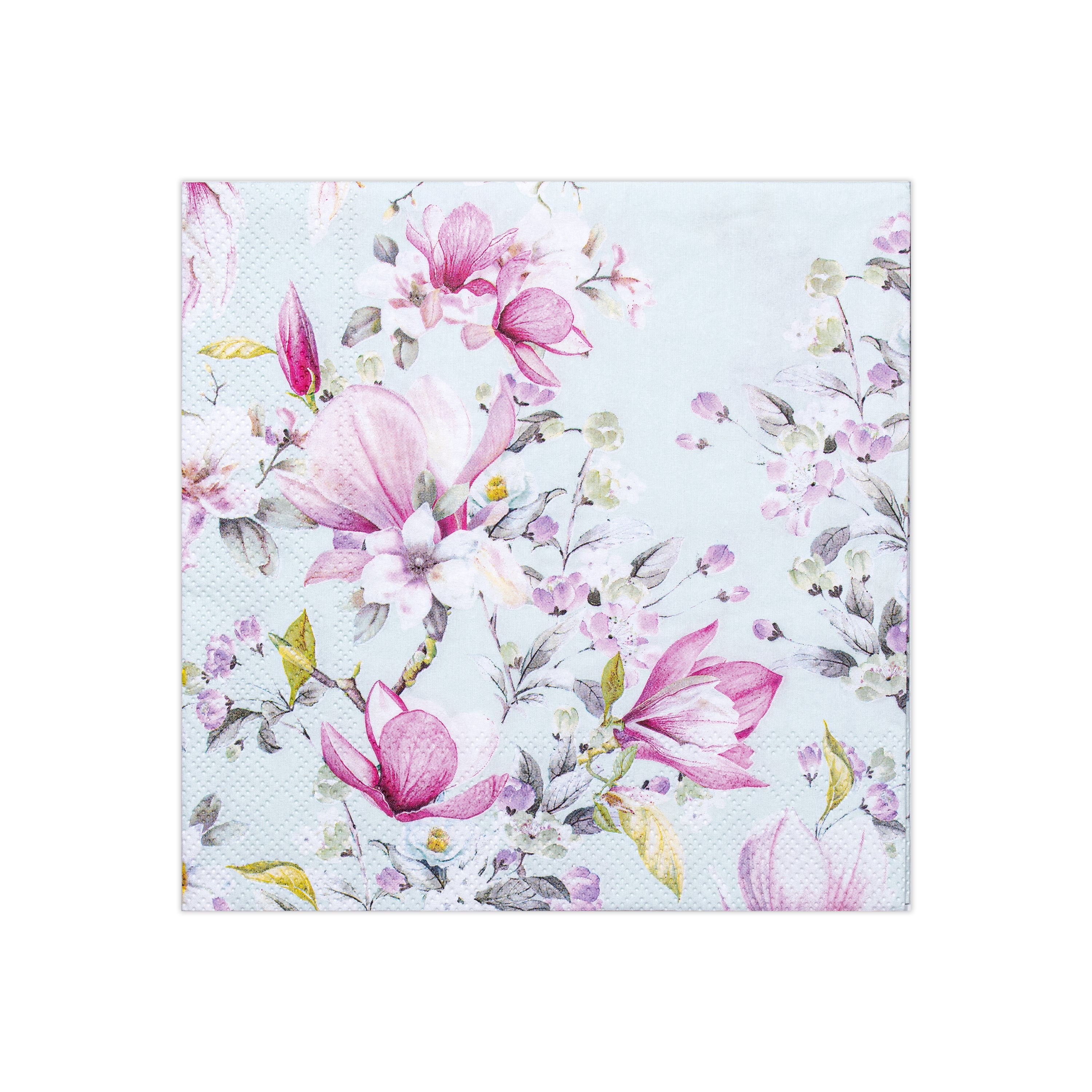 Decoupage Napkin Rosy Magnolia 13 X 13inch 3PLY 1pc
