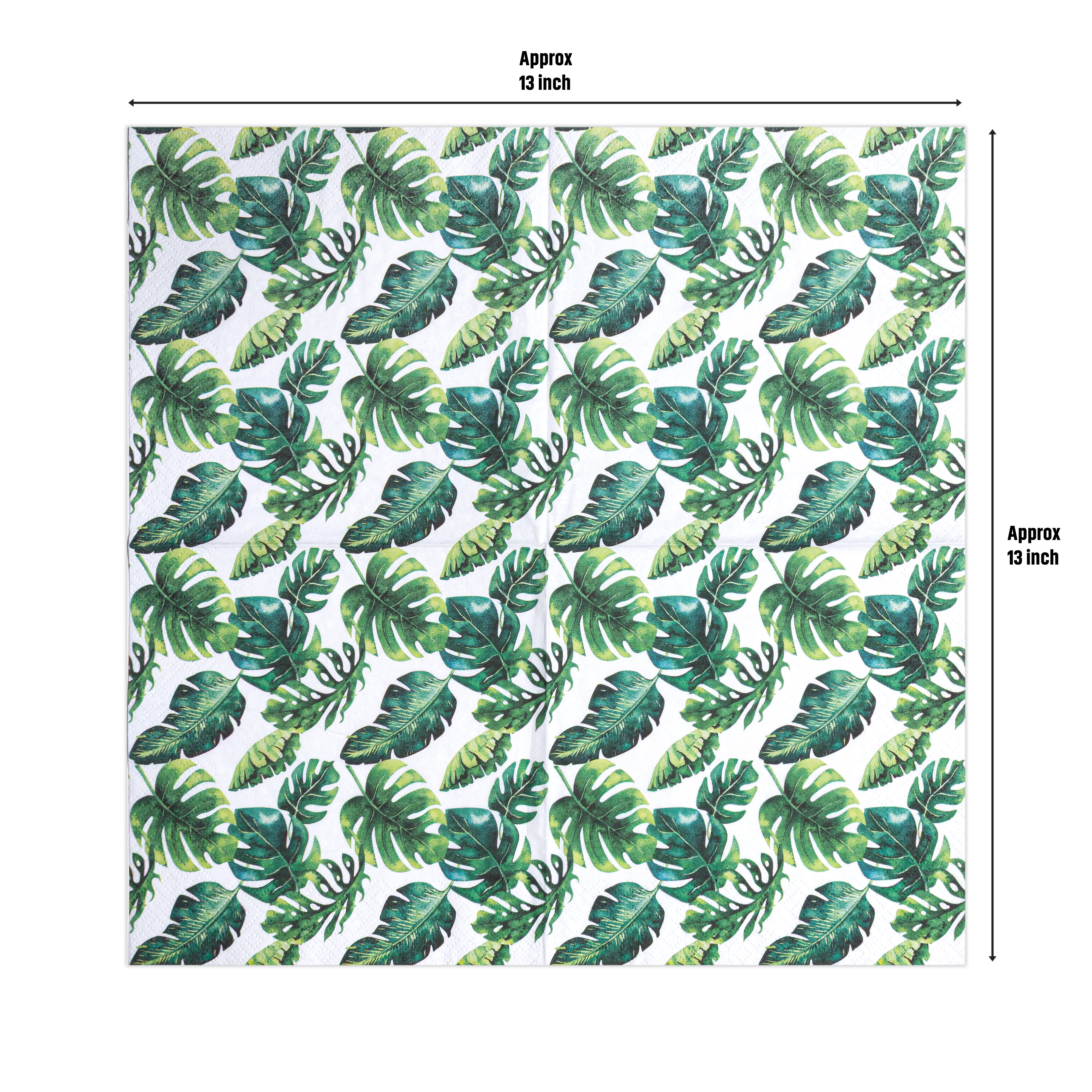 Decoupage Napkin Tropical Monstera 13 X 13inch 3PLY 1pc