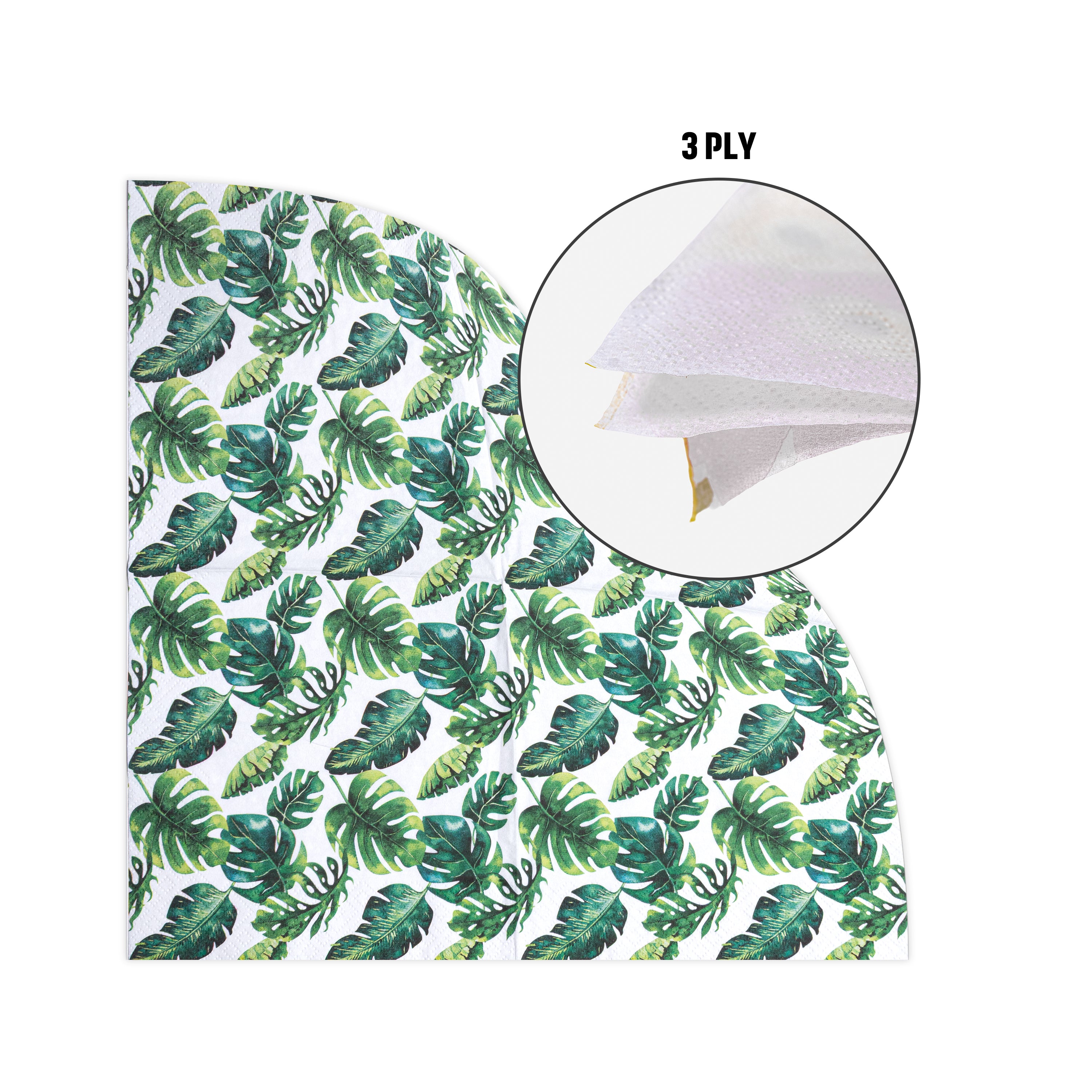 Decoupage Napkin Tropical Monstera 13 X 13inch 3PLY 1pc