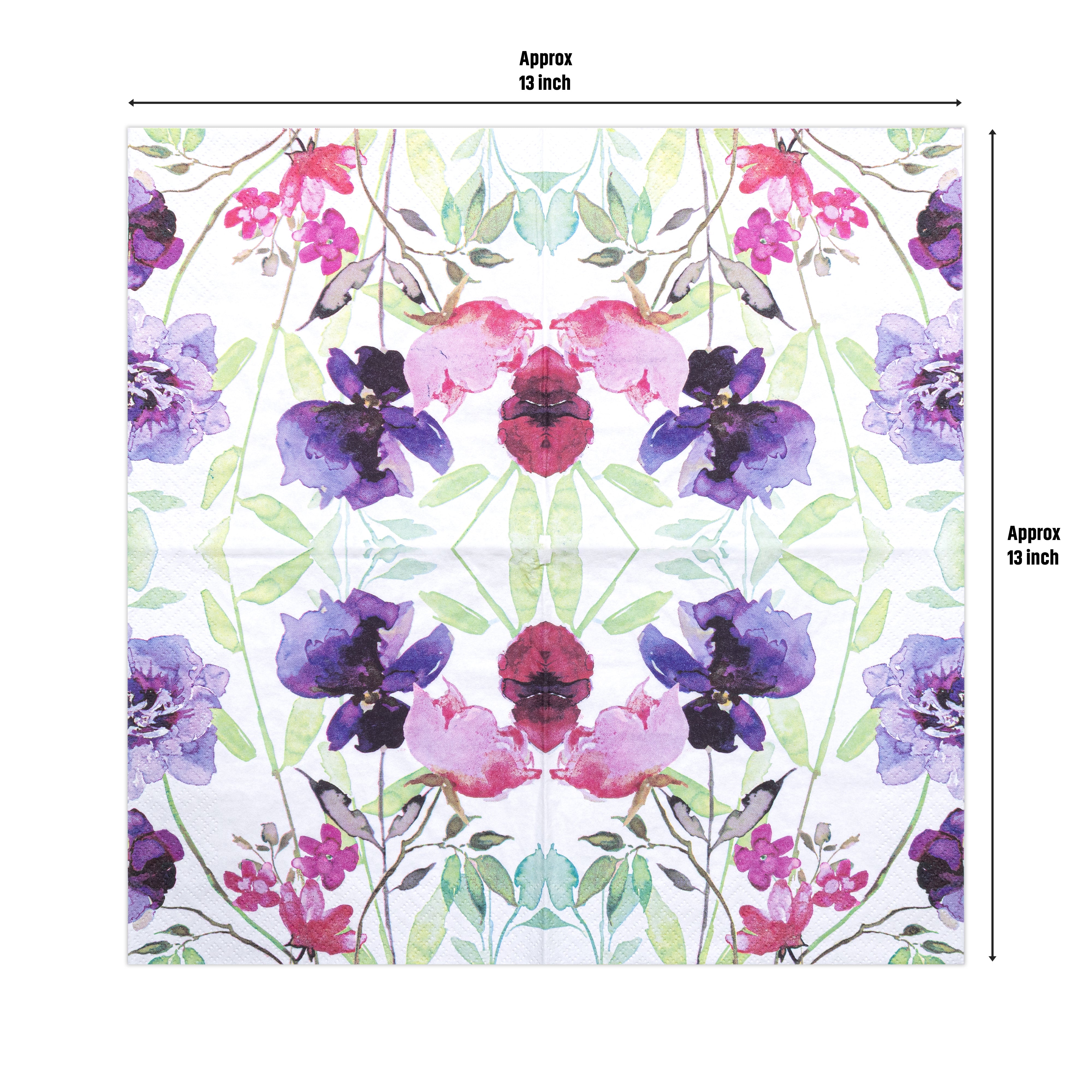 Decoupage Napkin Wildflower Artistry 13 X 13inch 3PLY 1pc