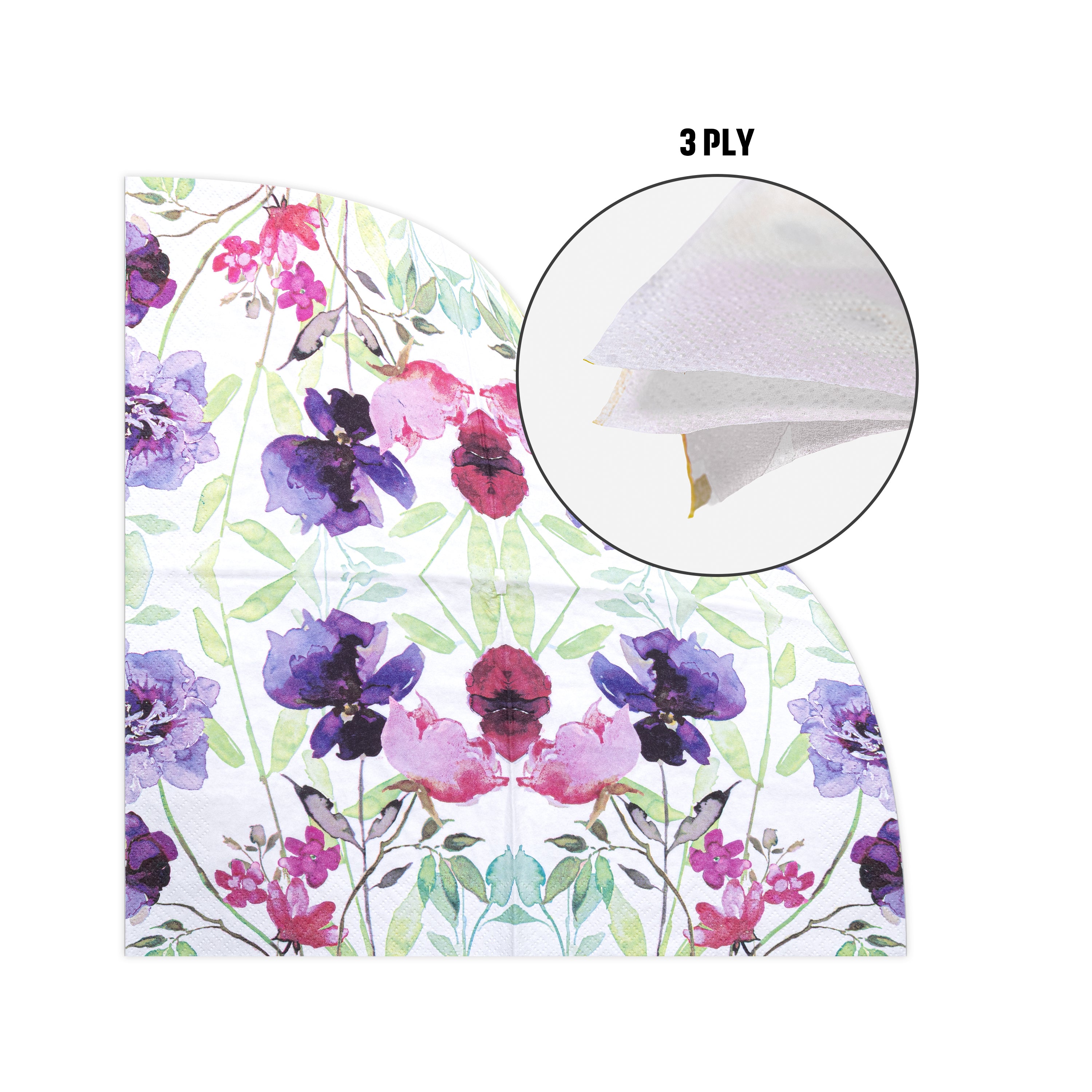 Decoupage Napkin Wildflower Artistry 13 X 13inch 3PLY 1pc