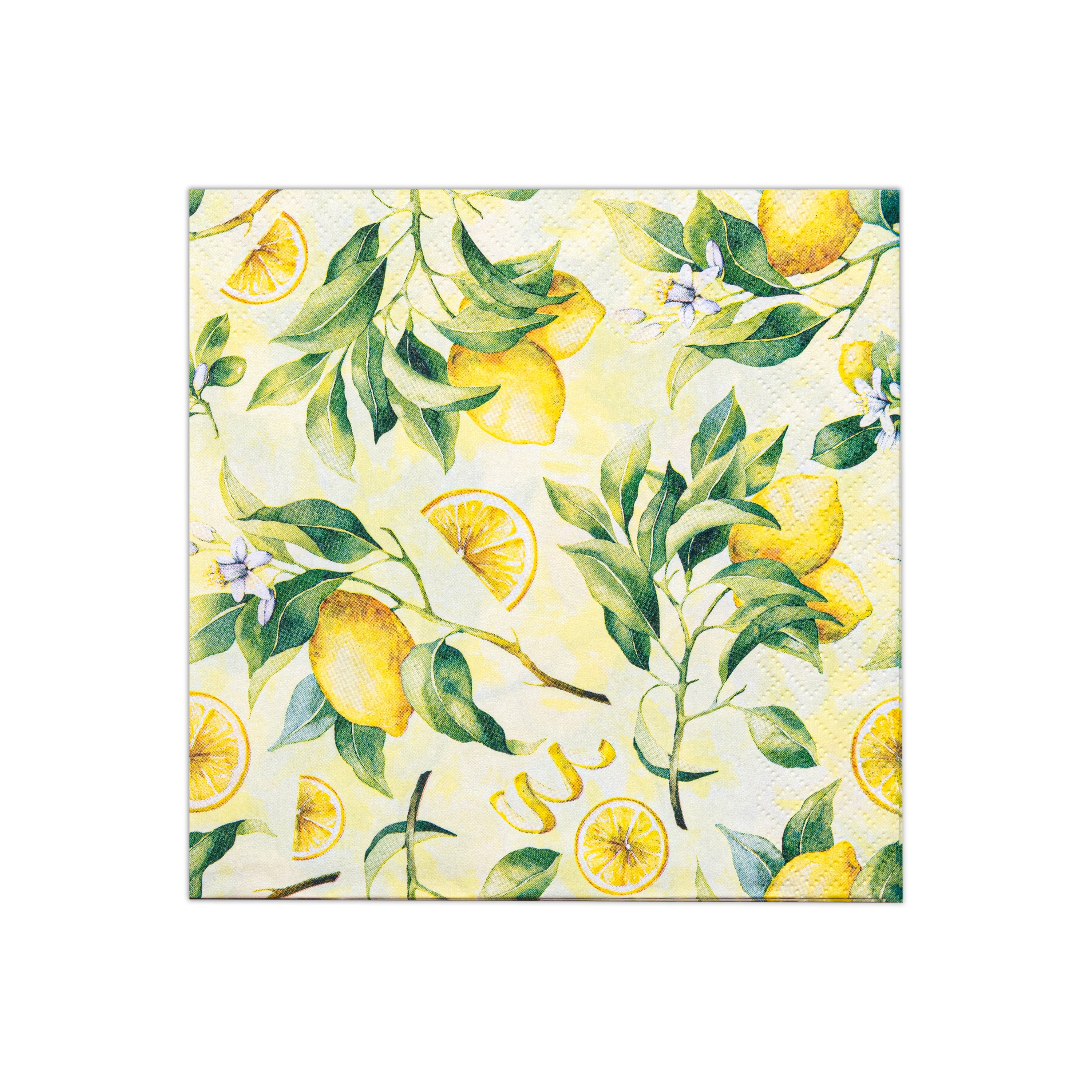 Decoupage Napkin Wild Lemon 13 X 13inch 3PLY 1pc