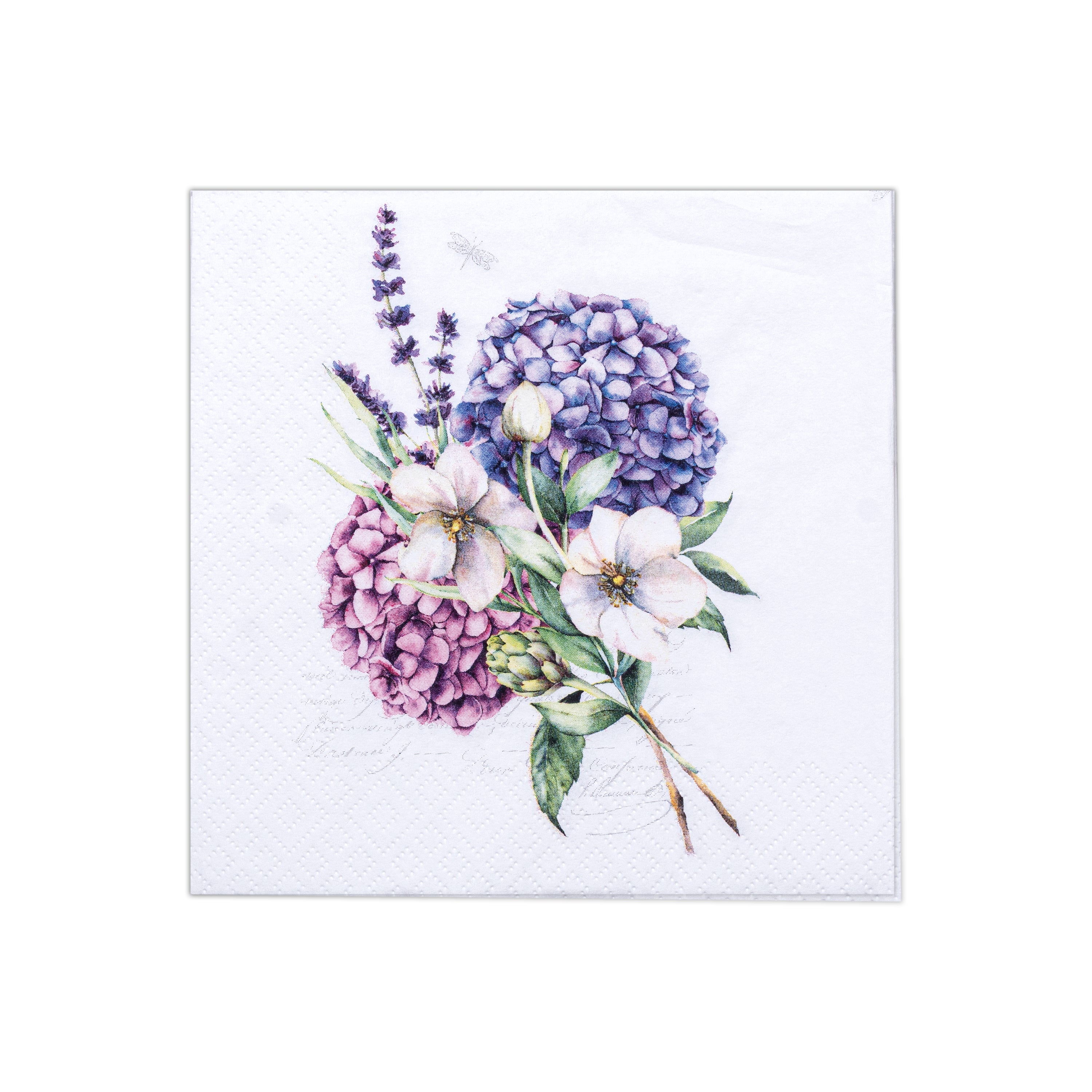 Decoupage Napkin Hydrangea Bouquet 13 X 13inch 3PLY 1pc