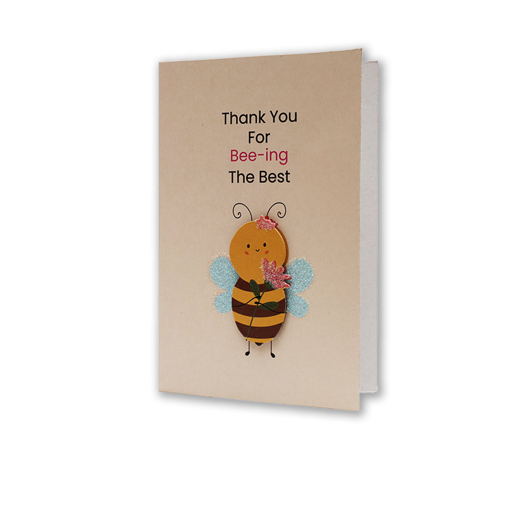 Greeting Card & Envelope Bee-ing The Best 4 X 6 inch