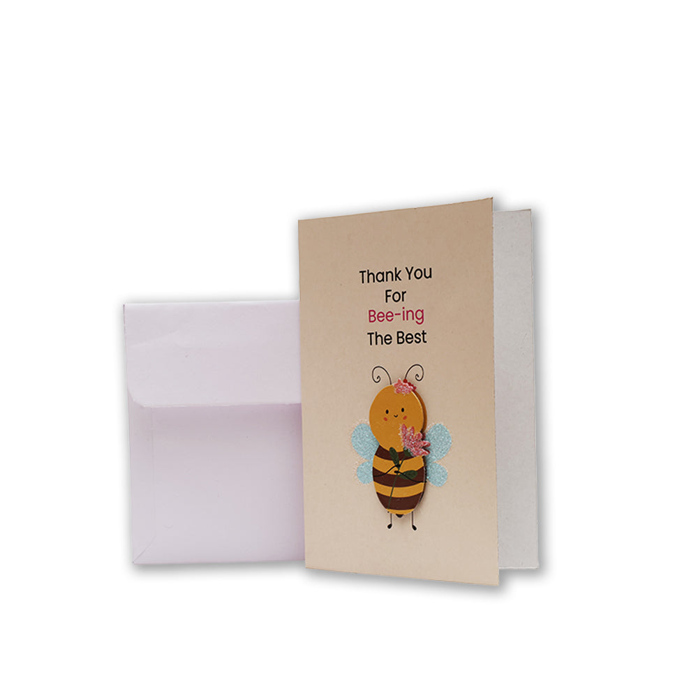 Greeting Card & Envelope Bee-ing The Best 4 X 6 inch