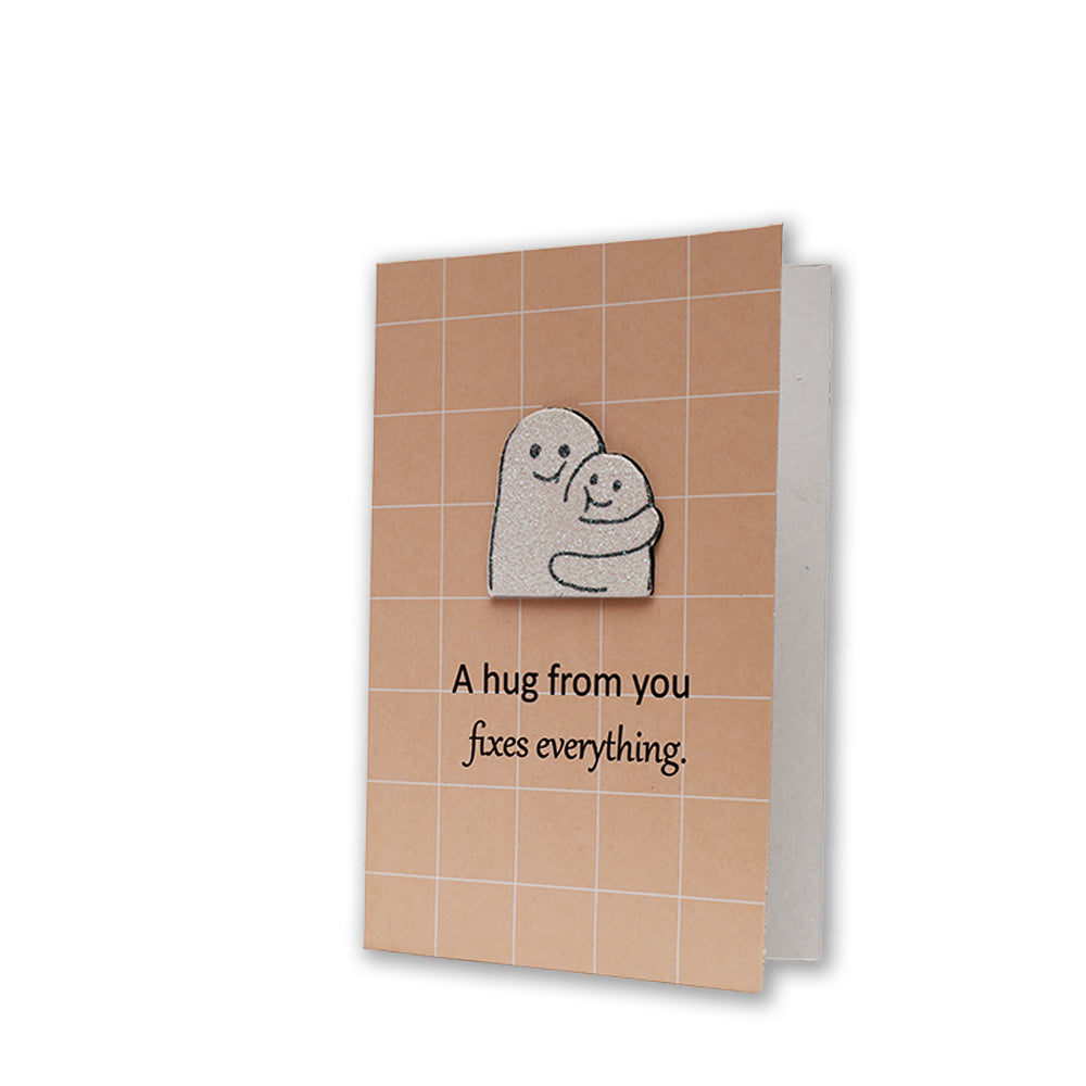 Greeting Card & Envelope Hug Fixes Everything 4 X 6 inch