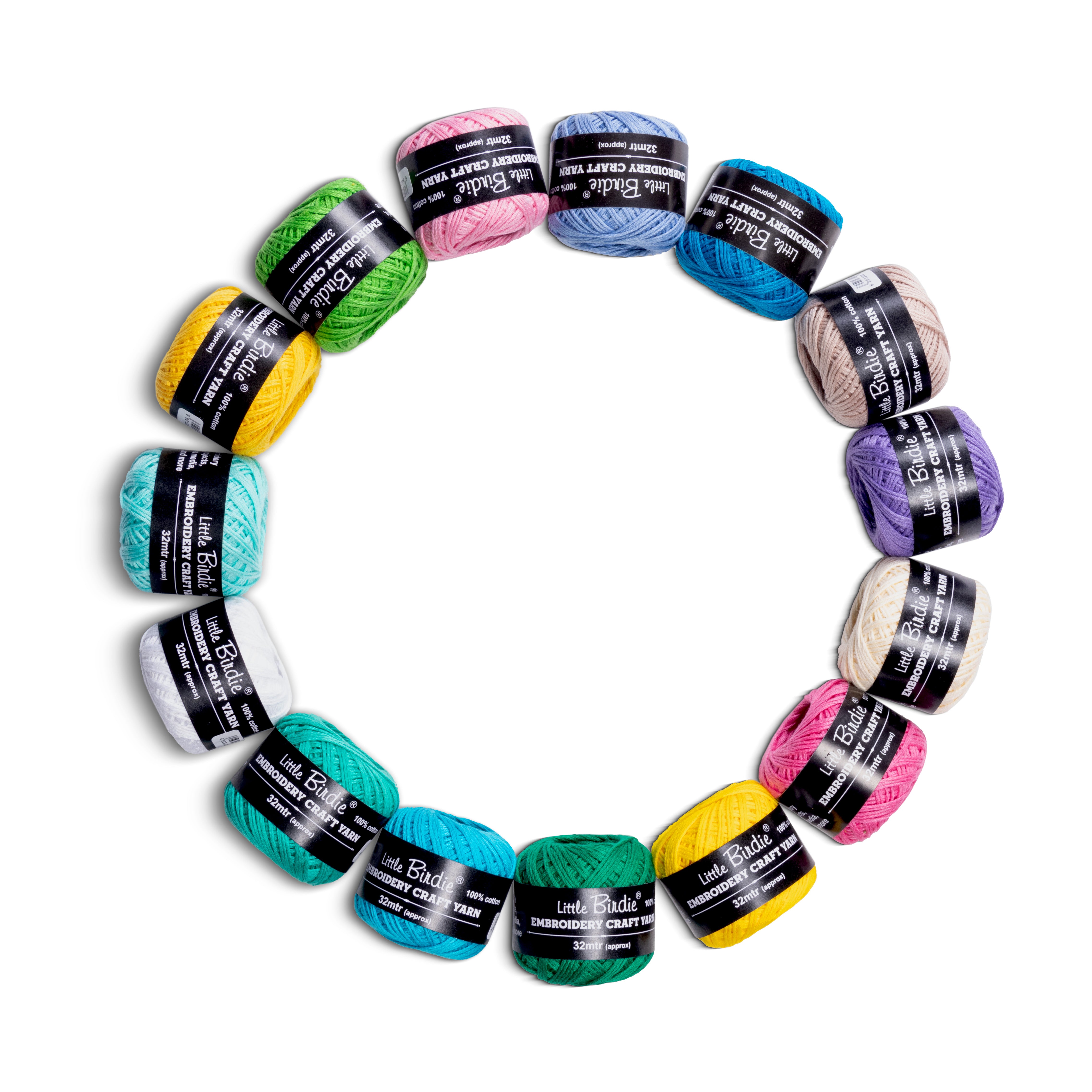 Crochet & Embroidery Thread - Cotton, 6 Ply, Teal, Approx. 32m Ball