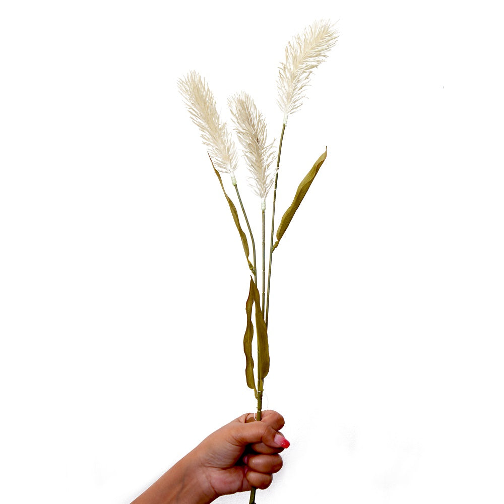 Artificial Flower Reed Grass Soft Yellow 22.5Inch