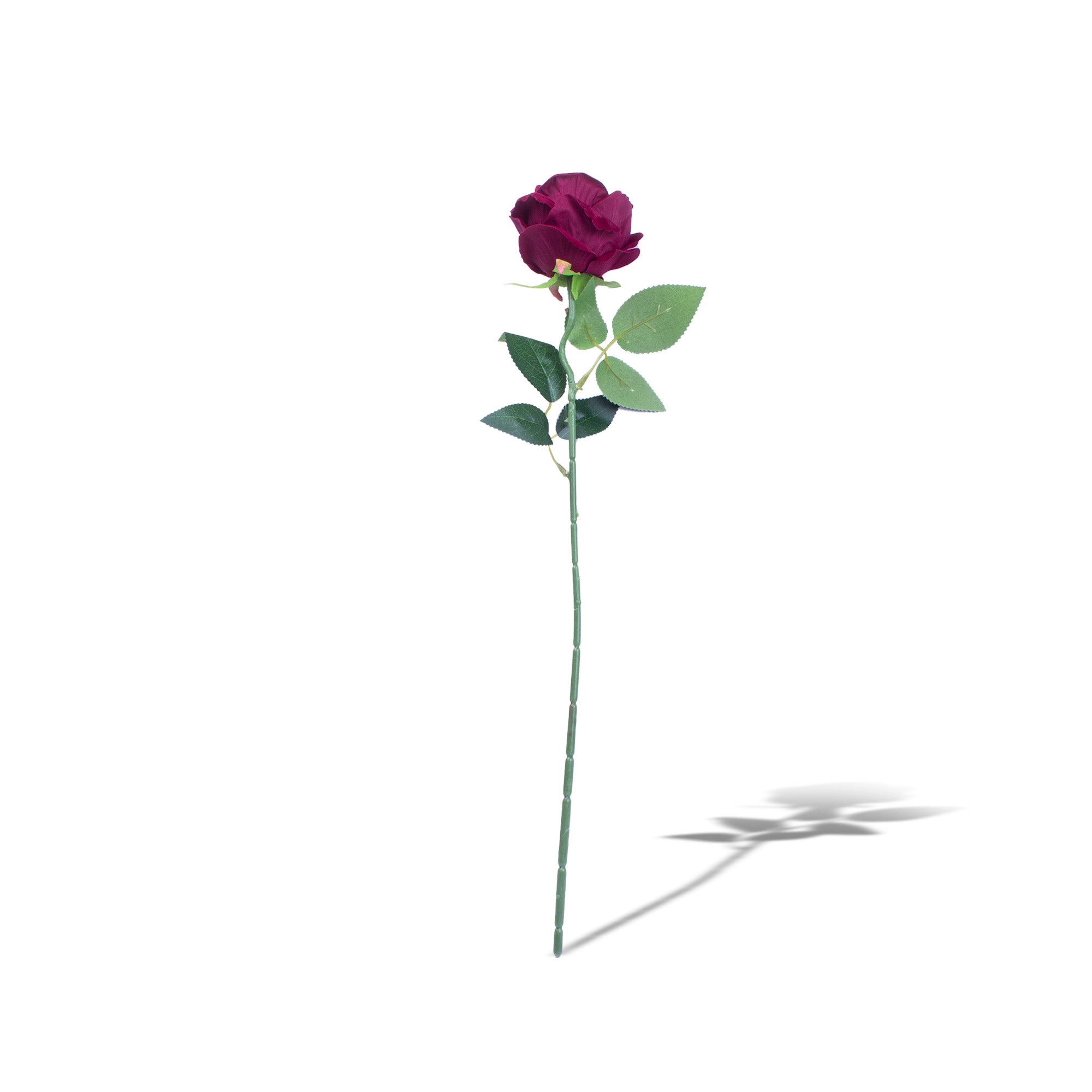 Artificial Flower Rose Maroon 20inch 1Stem