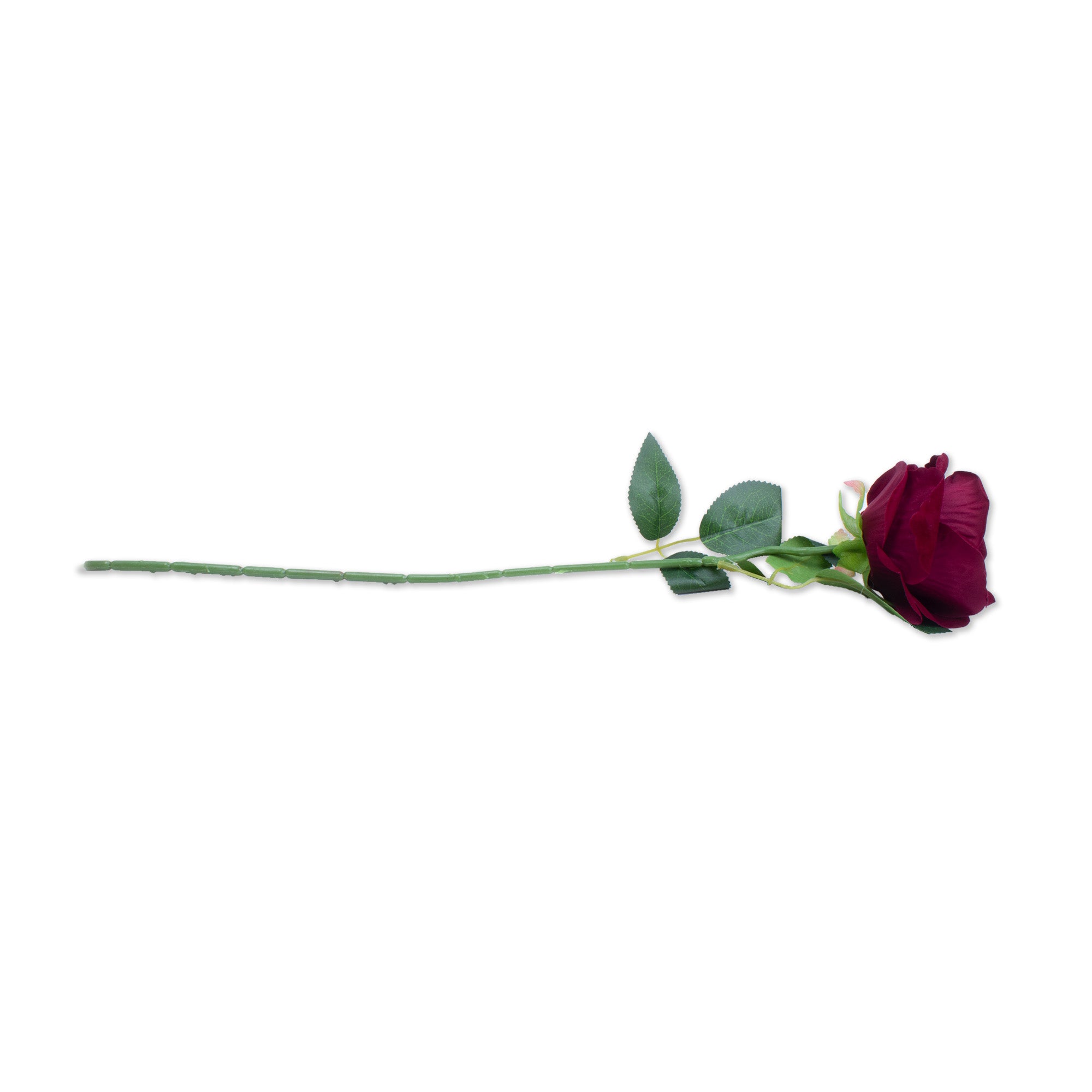 Artificial Flower Rose Maroon 20inch 1Stem