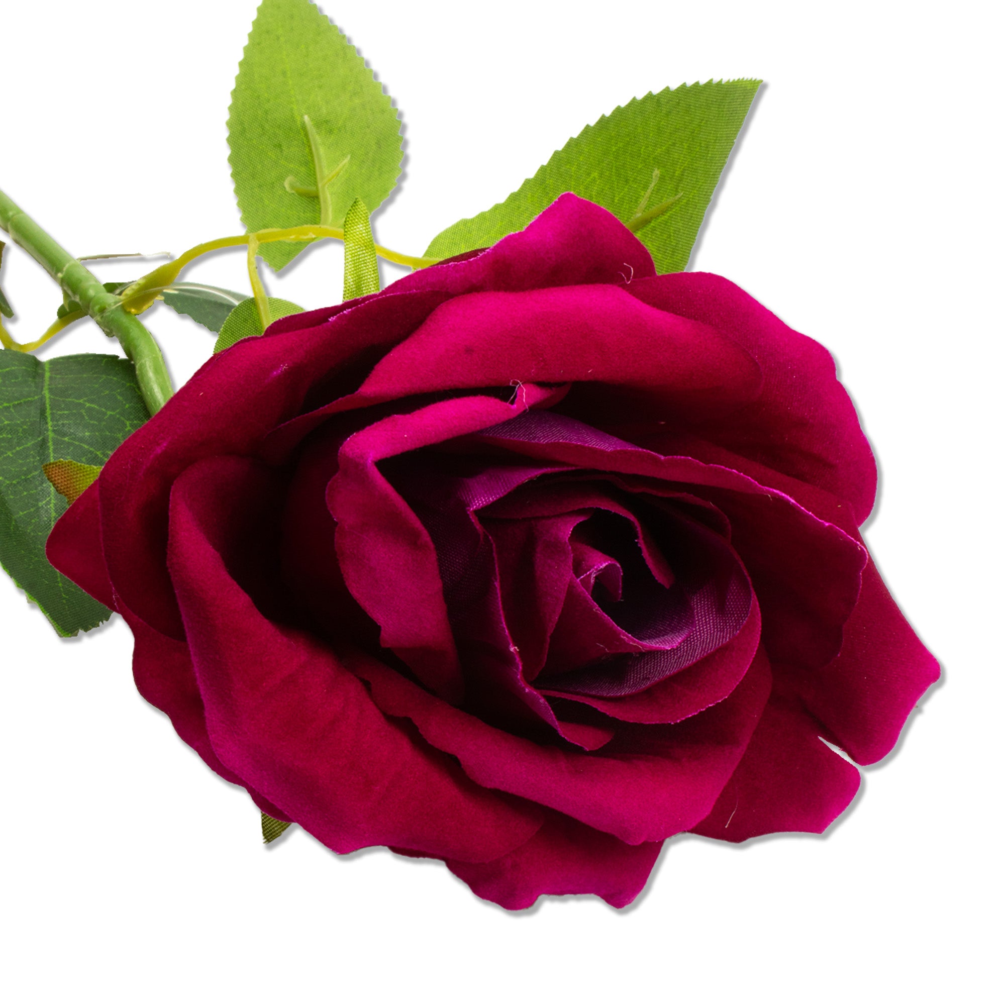 Artificial Flower Rose Lipstick Pink 20inch 1Stem