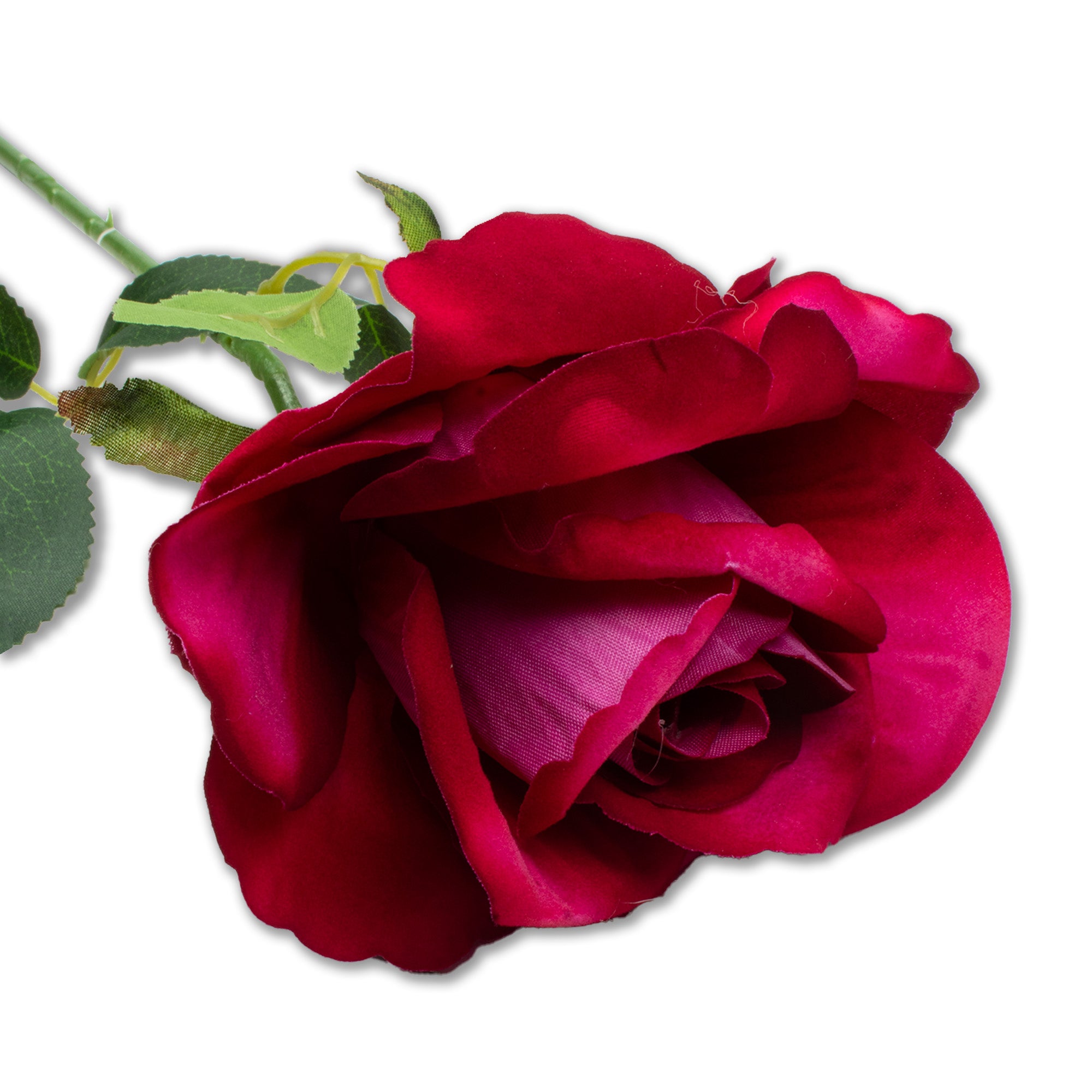 Artificial Flower Rose Pink and Red 20inch 1Stem