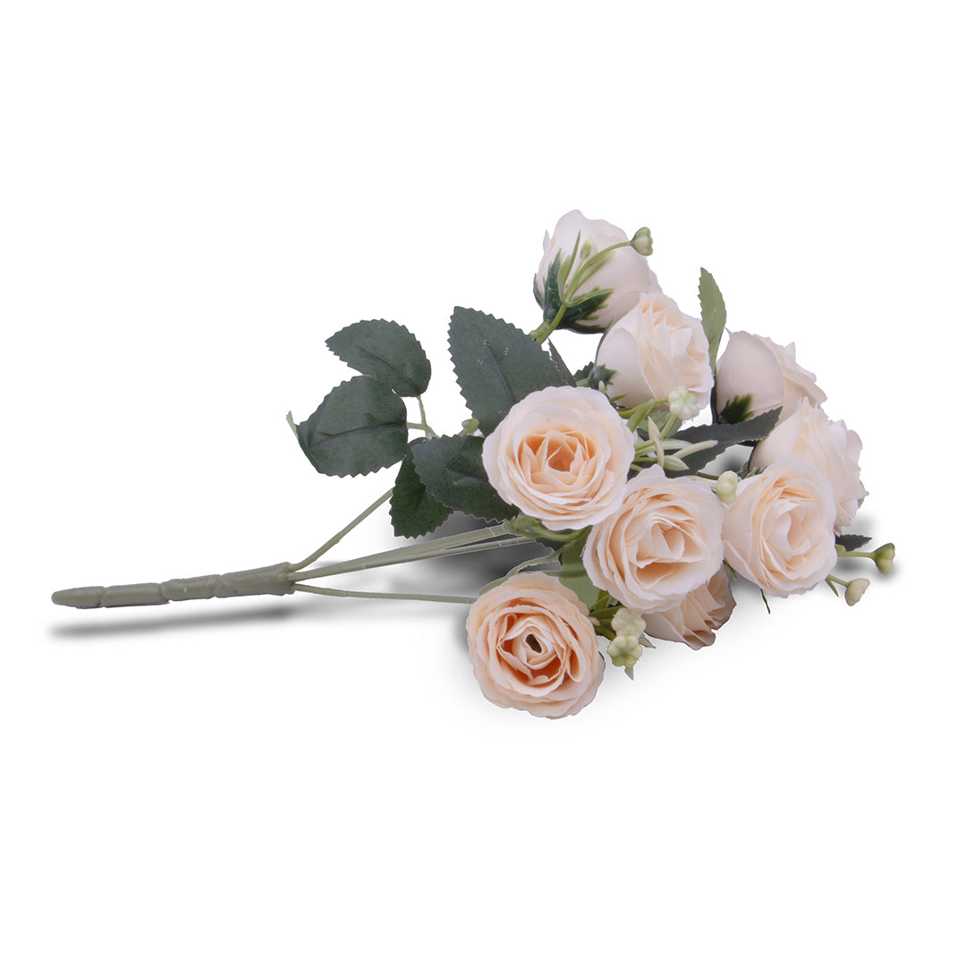 Artificial Flower Roxanne Rose Cream 11inch 1Sprig