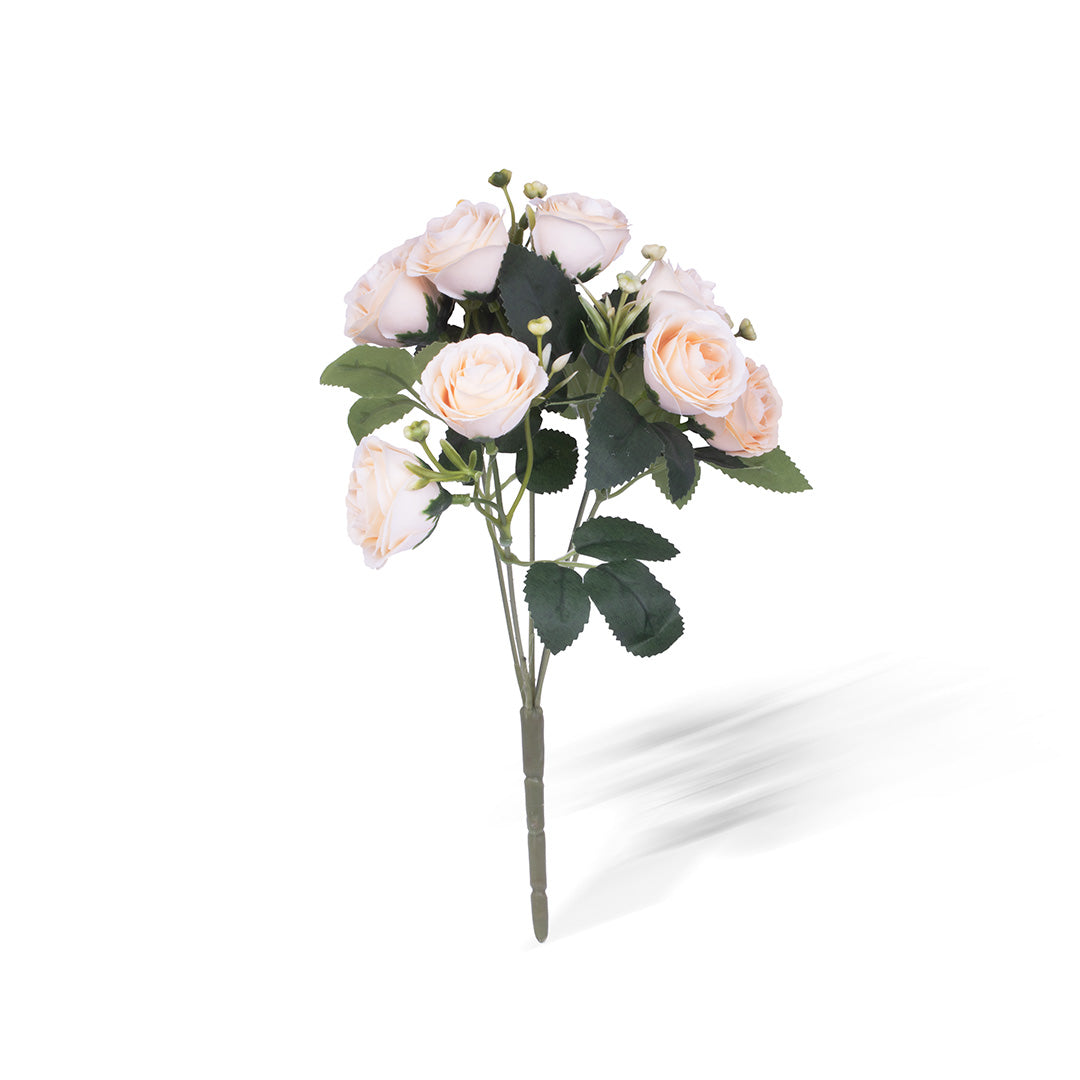 Artificial Flower Roxanne Rose Cream 11inch 1Sprig