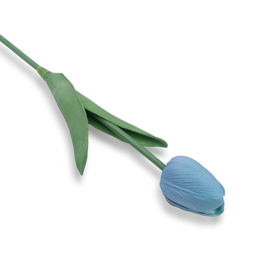 Artificial Flower Tulip Blue 13inch 1pc