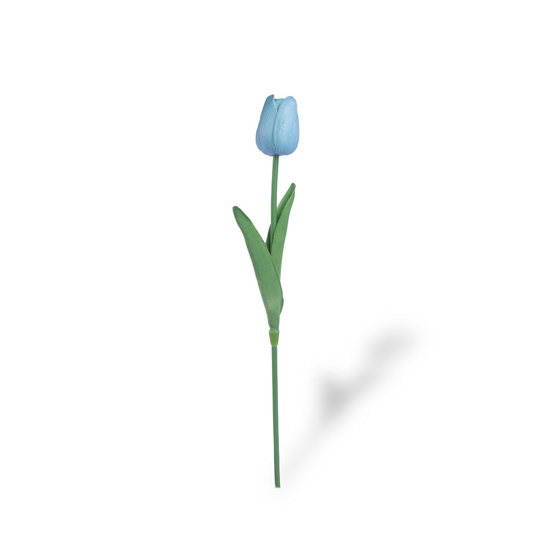 Artificial Flower Tulip Blue 13inch 1pc