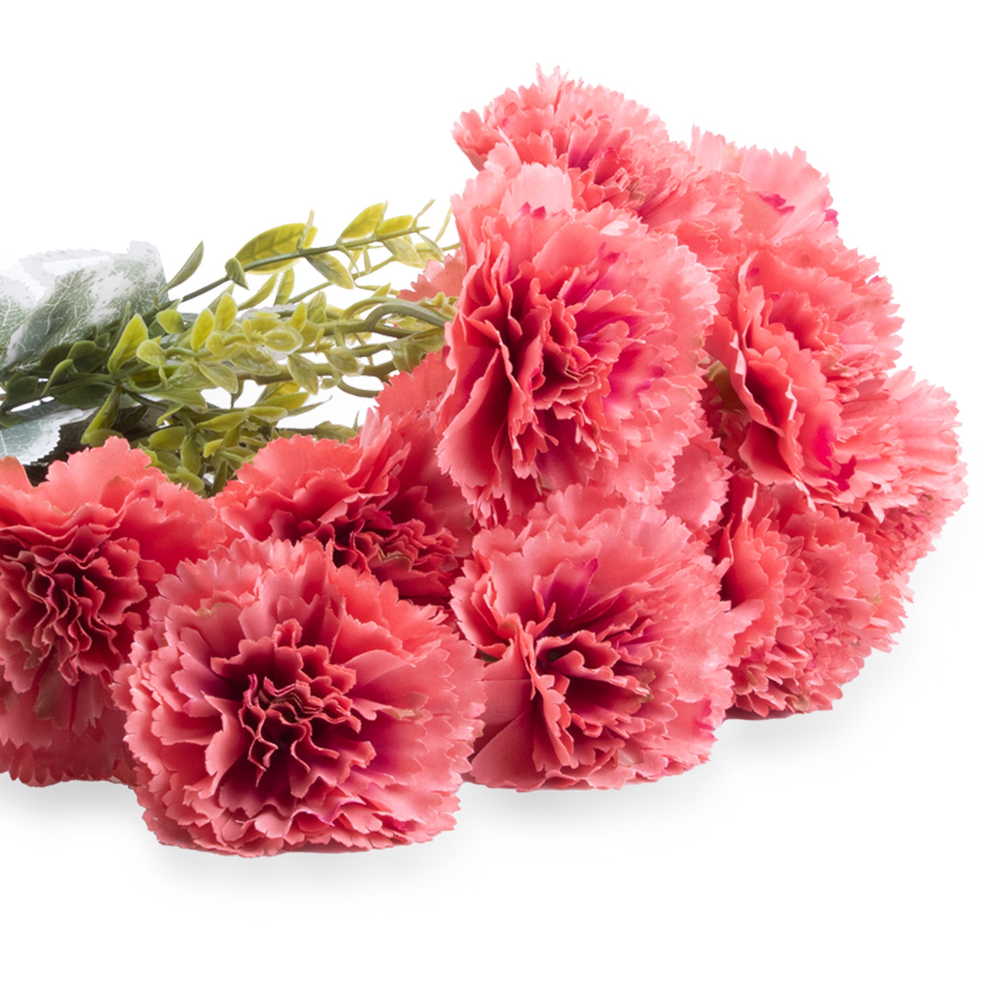 Artificial Flower Carnation Coral pink 17.5inch 1 Bunch