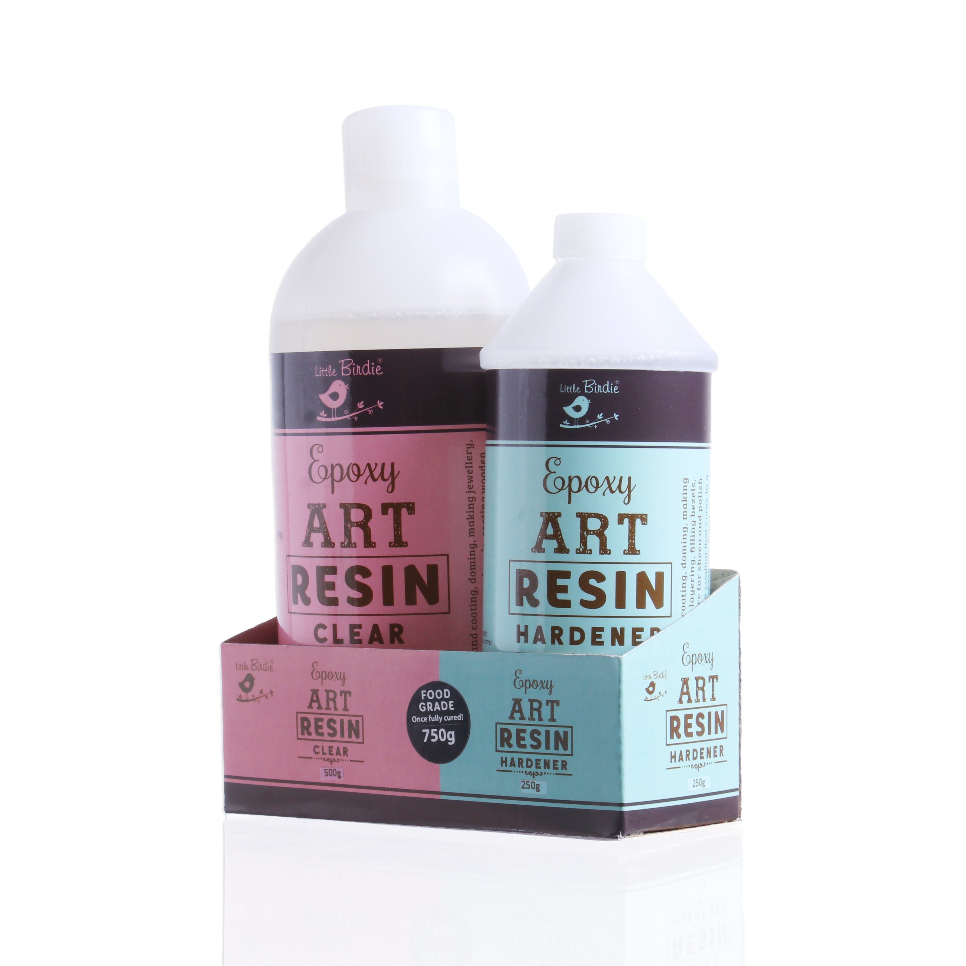 Epoxy Art Resin And Hardener Transparent 750gm Bottle