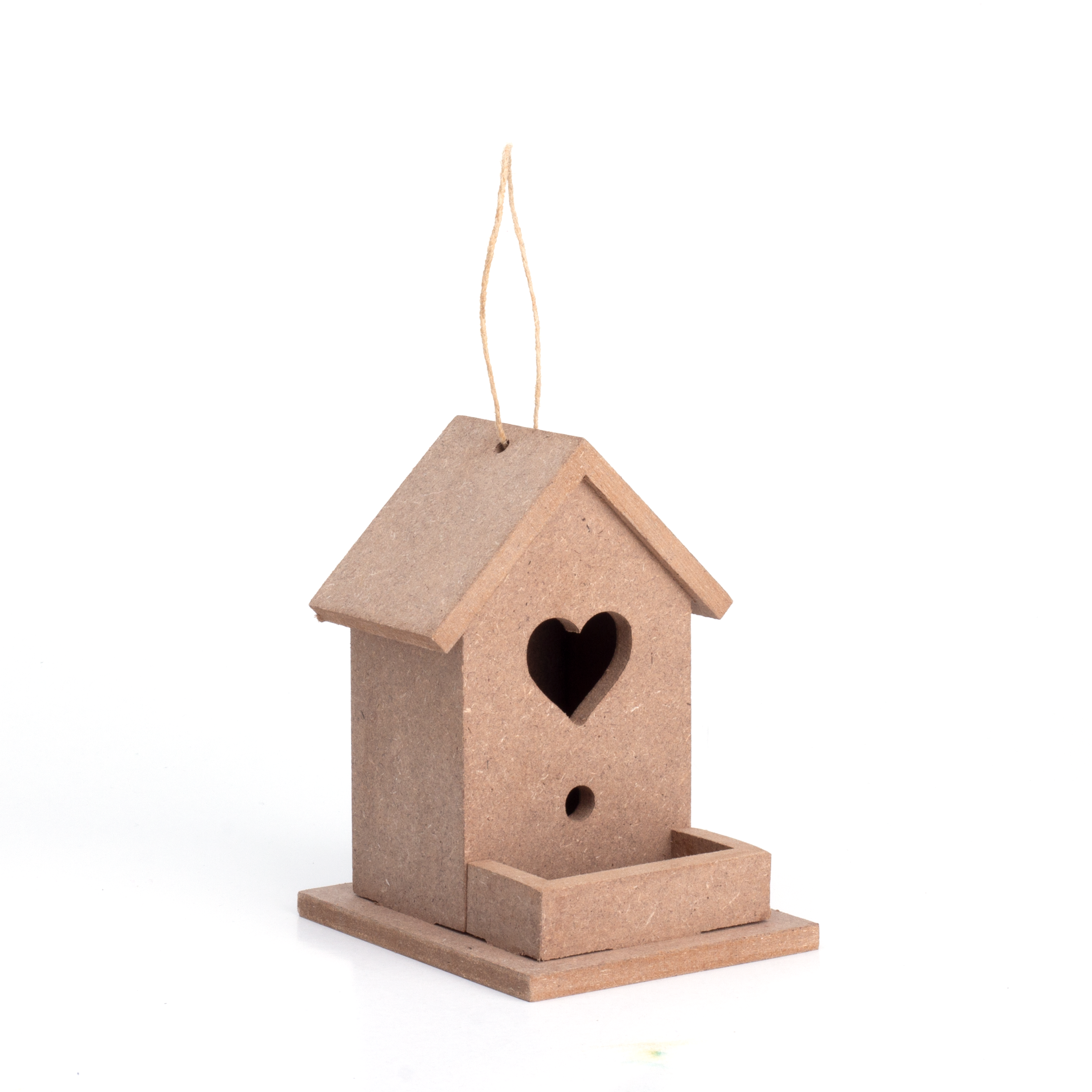 MDF Hanging Birdhouse L11 X W7.5 X D9 CM 5.5mm Thick