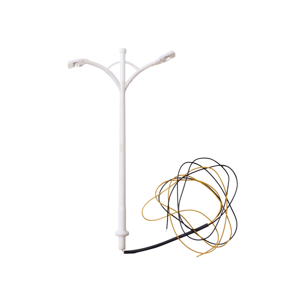 Miniature LED Street Light Double Side 3V H100mm 1pc