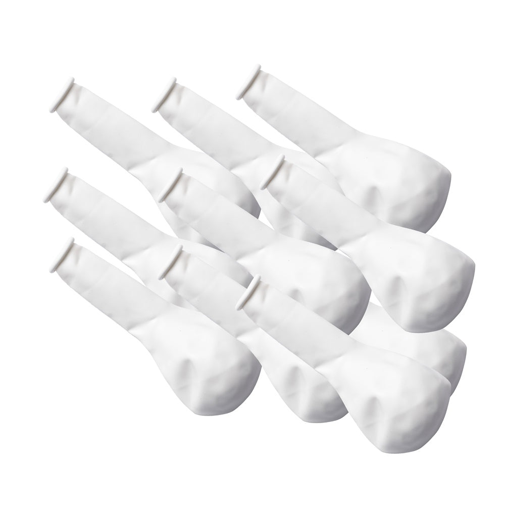 Metallic Balloons - White (12'' inflated, Pack of 6)