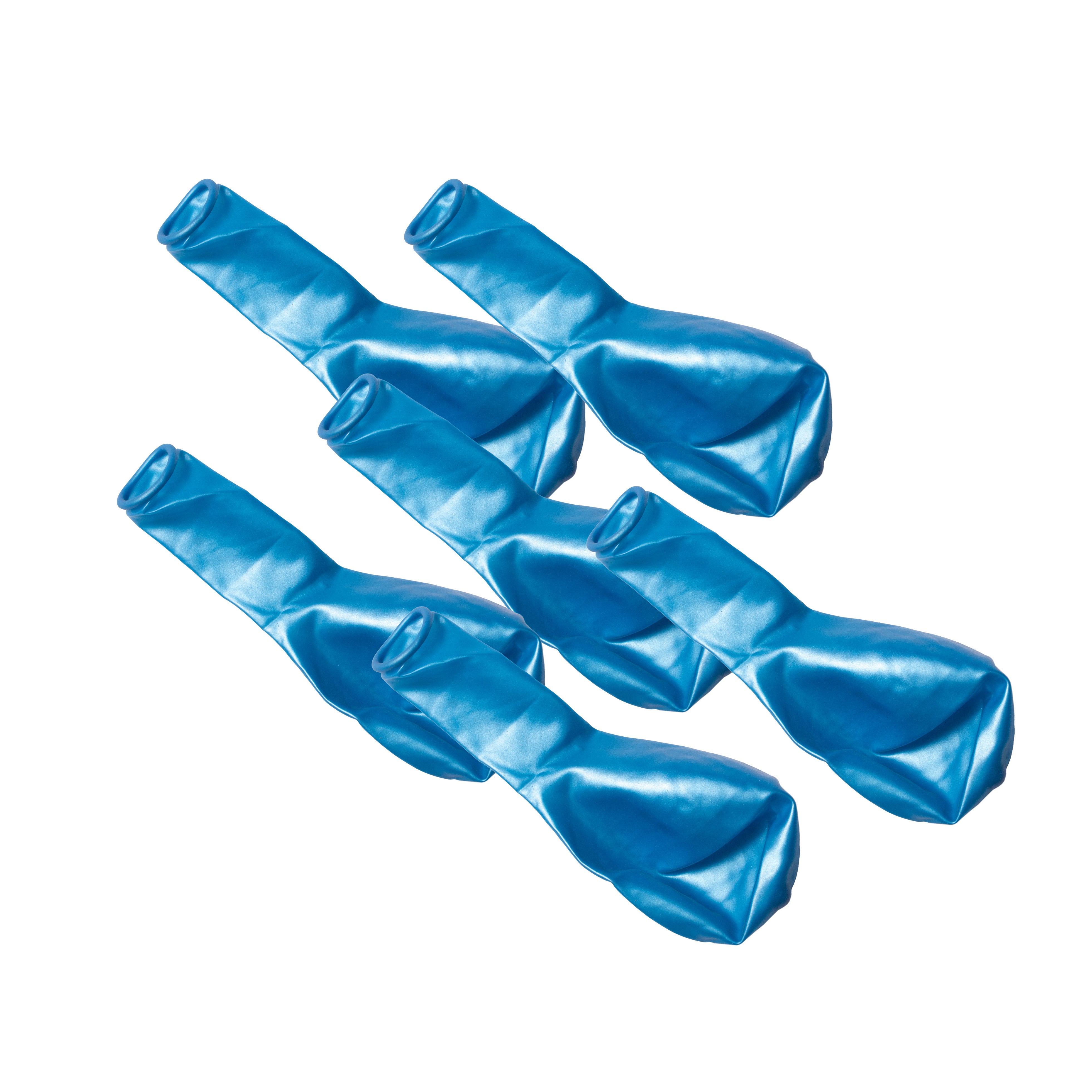 Metallic Balloons - Blue (12'' inflated, Pack of 6)