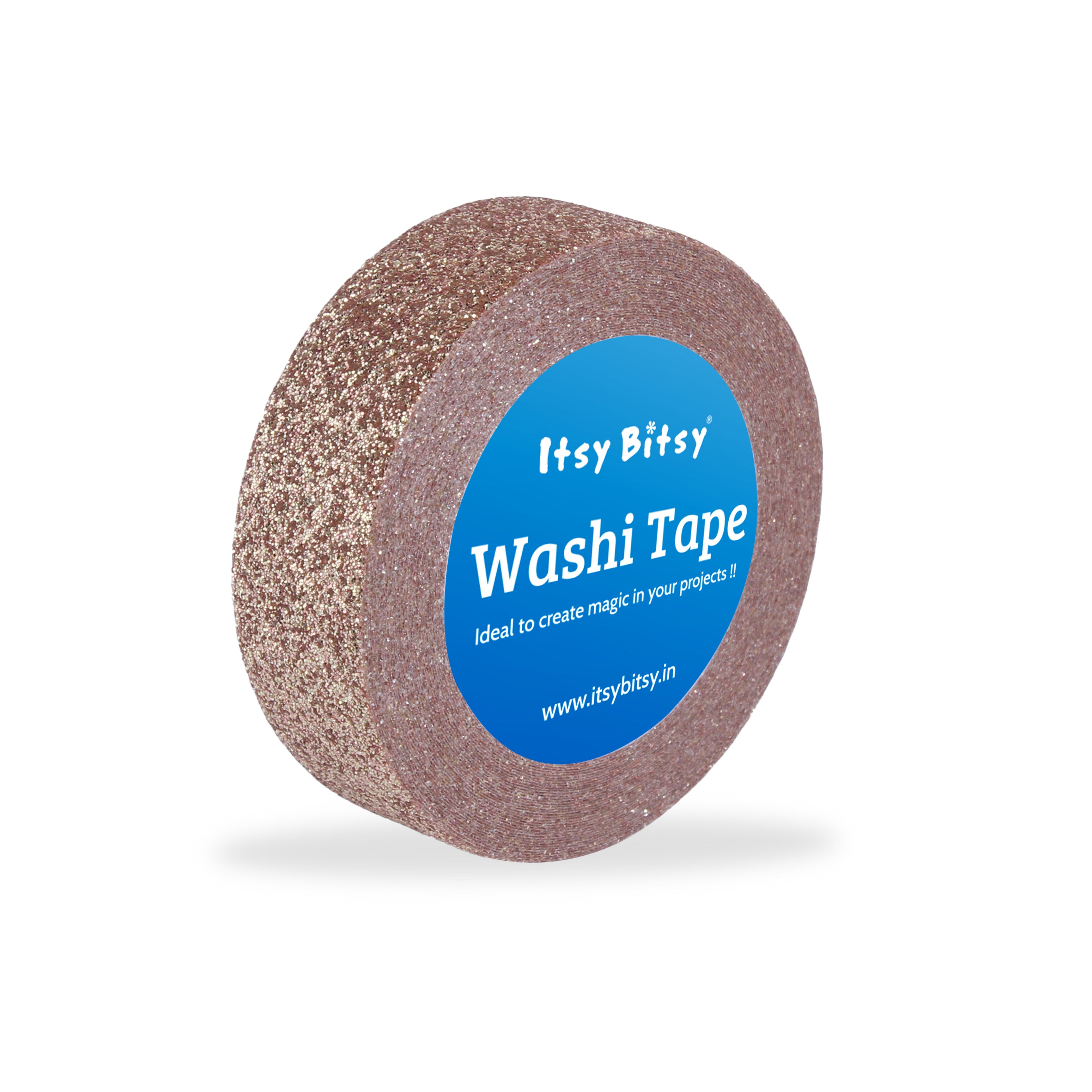 Washi Tape- Chocolate Glitter, 15mm x 5mtr