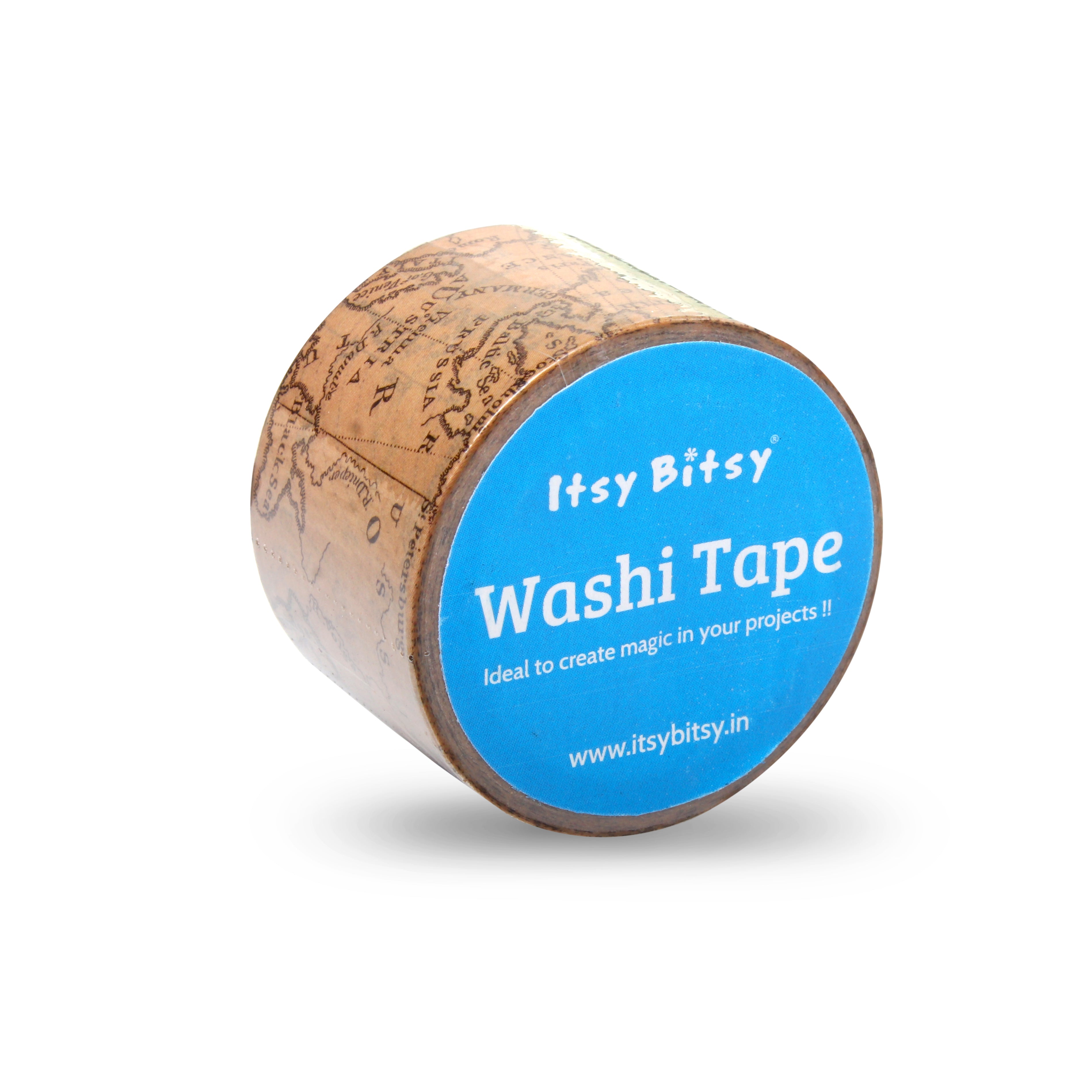 Washi Tape Vintage Map 30mmx10Mtr 1Roll