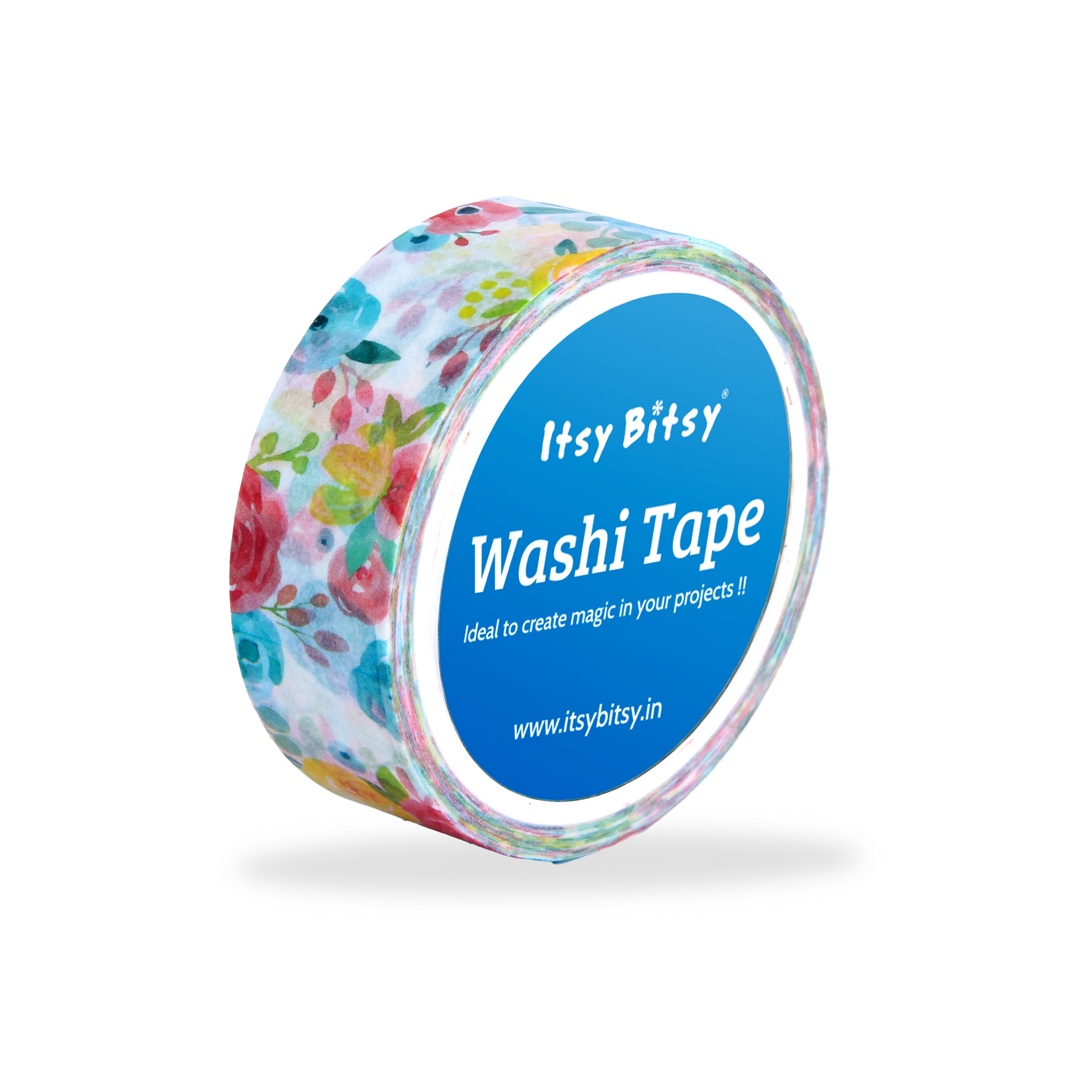 Washi Tape Summer Blossom 15mmx5Mtr 1Roll